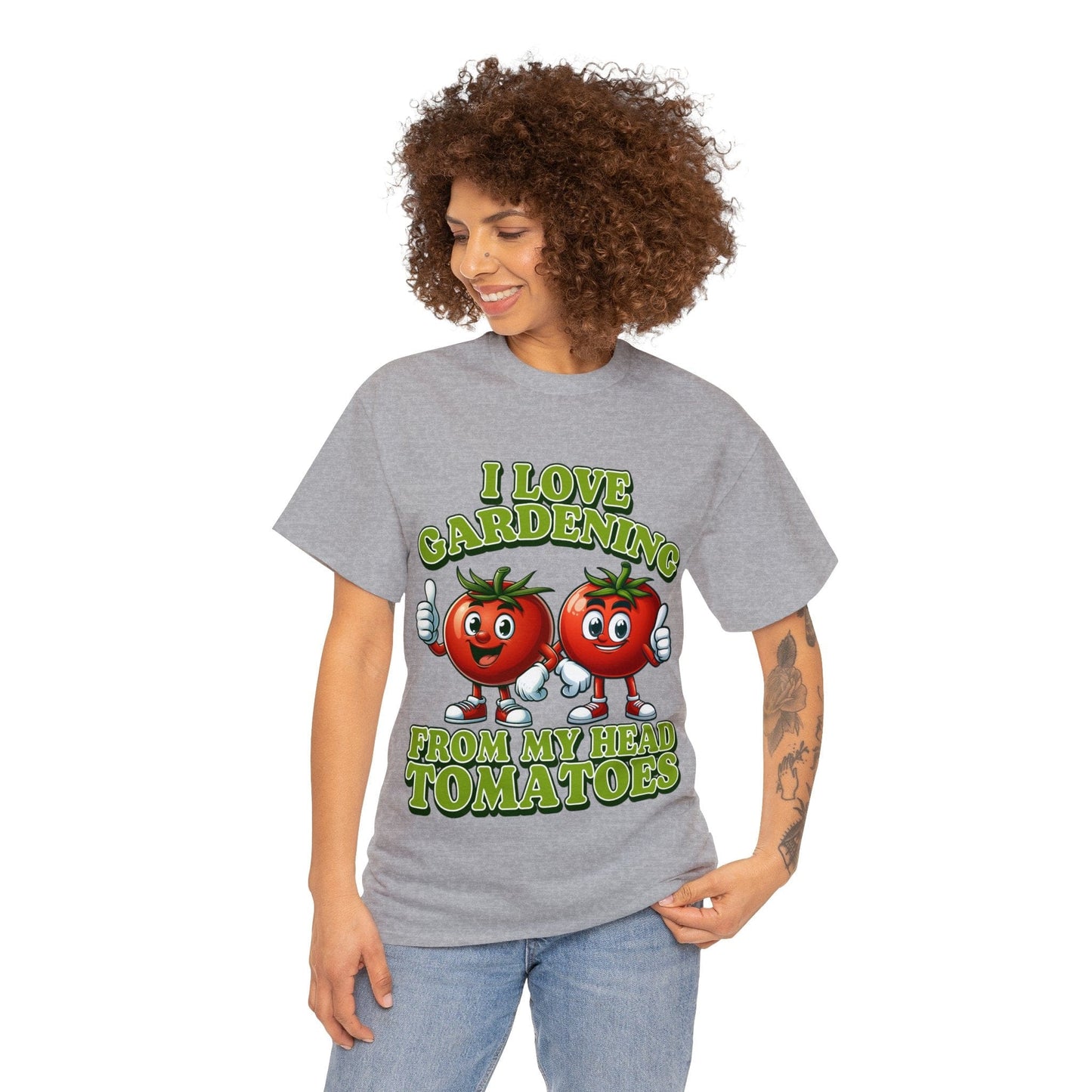 From My Head Tomatoes Graphic Tee Graphic Tees Australia Graphic T-Shirt Australia -  Cool Graphic T-Shirts Online -  I Love Gardening, From My Head Tomatoes T-Shirt