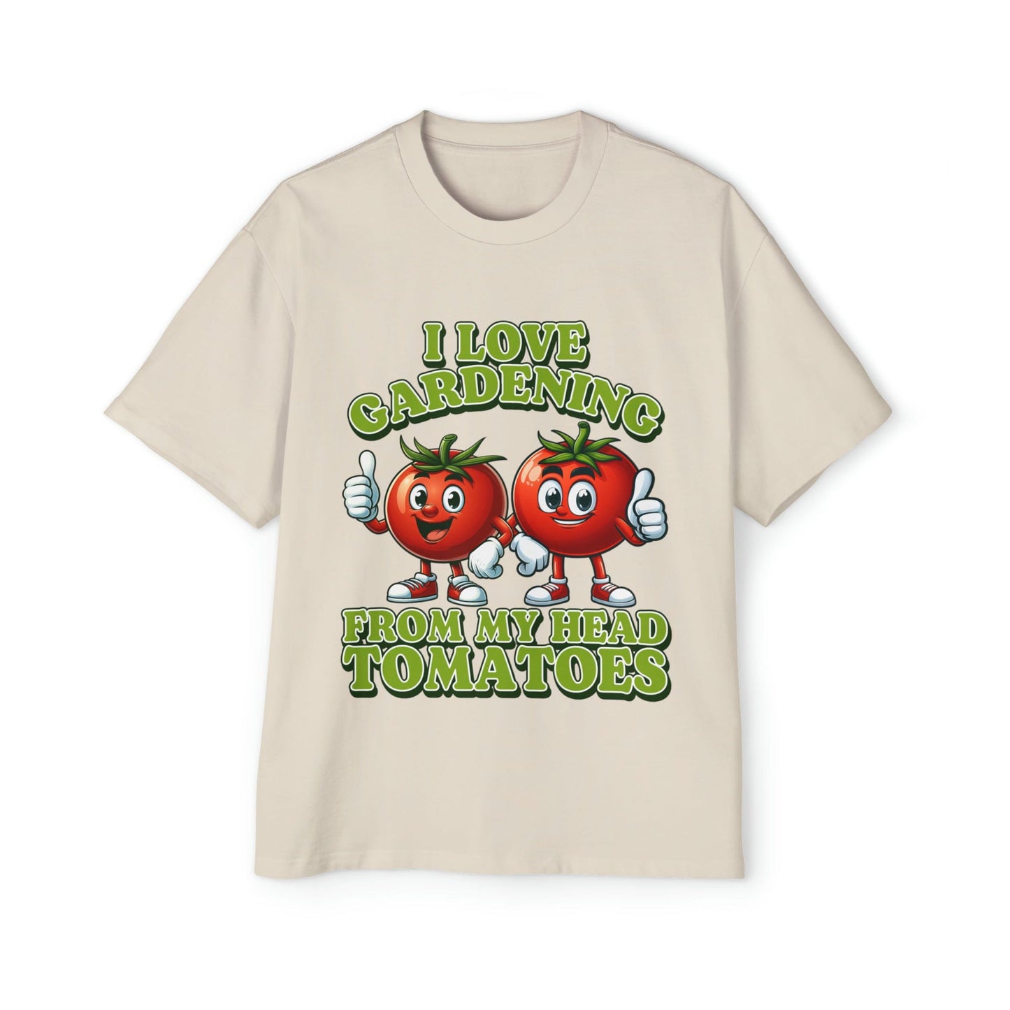 From My Head Tomatoes Oversized Tee Graphic Tees Australia Graphic T-Shirt Australia -  Cool Graphic T-Shirts Online -  I Love Gardening, From My Head Tomatoes Oversized Tee