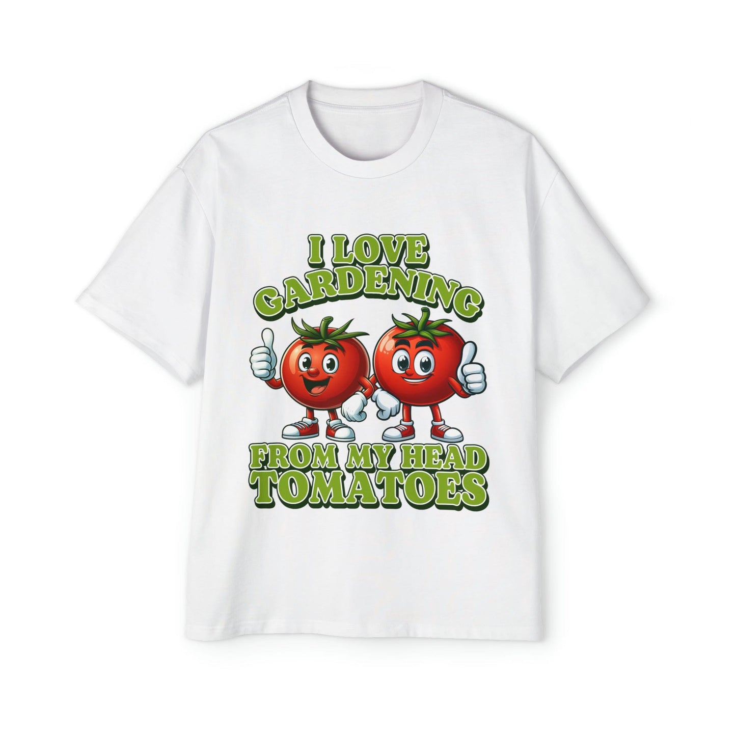 From My Head Tomatoes Oversized Tee Graphic Tees Australia Graphic T-Shirt Australia -  Cool Graphic T-Shirts Online -  I Love Gardening, From My Head Tomatoes Oversized Tee