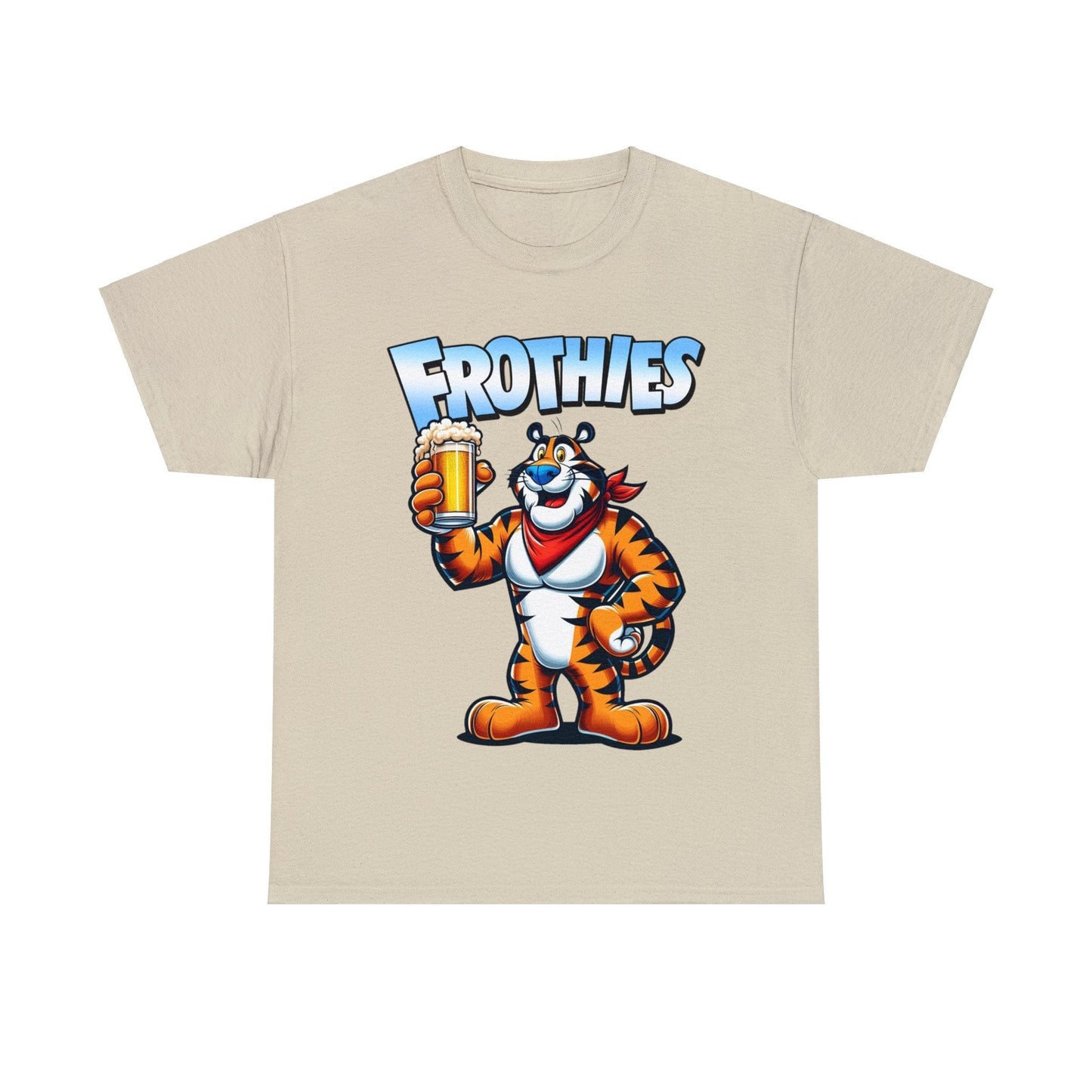 Frothies Graphic Tee Graphic Tees Australia Sand / S Graphic T-Shirt Australia -  Cool Graphic T-Shirts Online -  Frothies T-Shirt | Funny Beer T-Shirt Australia