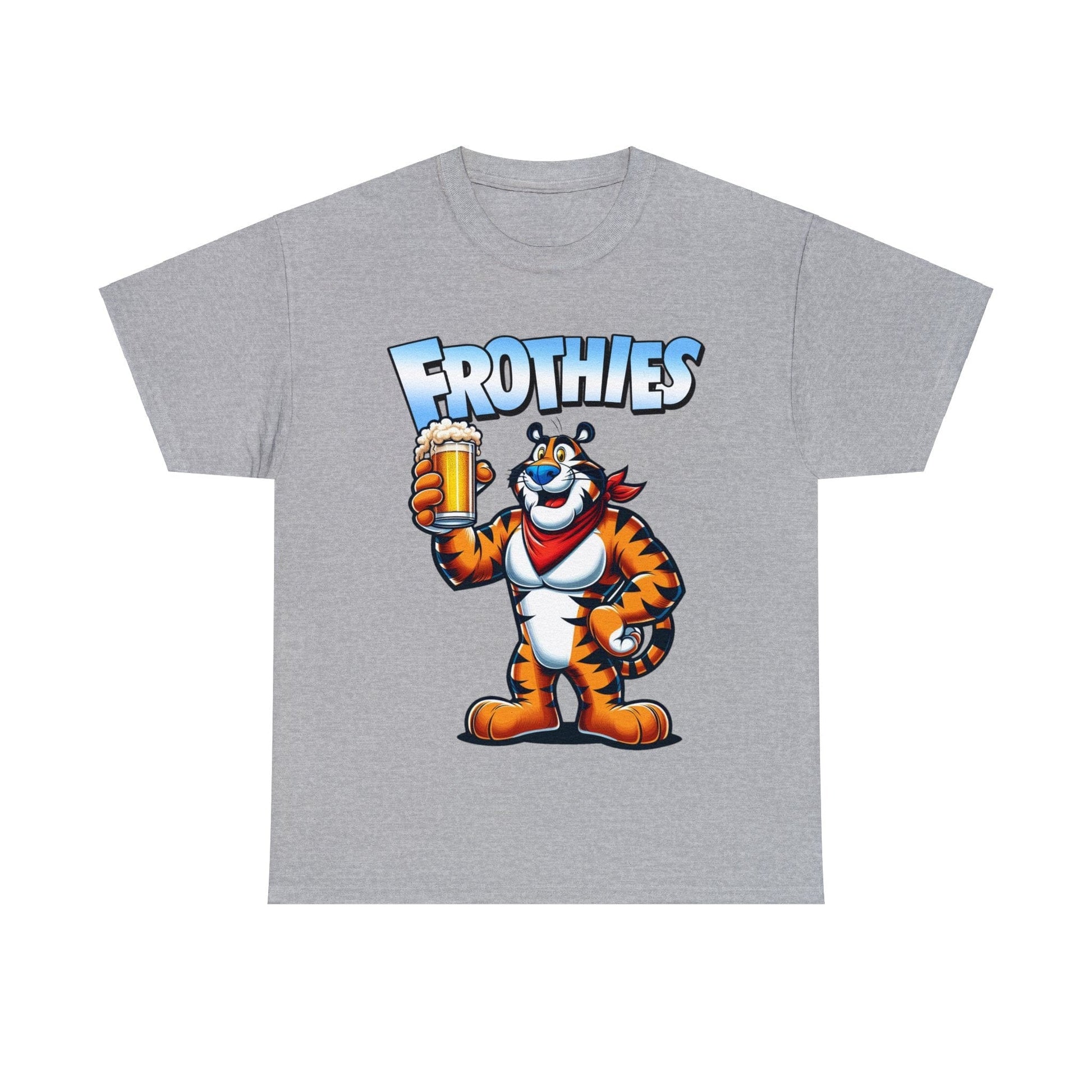 Frothies Graphic Tee Graphic Tees Australia Sport Grey / S Graphic T-Shirt Australia -  Cool Graphic T-Shirts Online -  Frothies T-Shirt | Funny Beer T-Shirt Australia