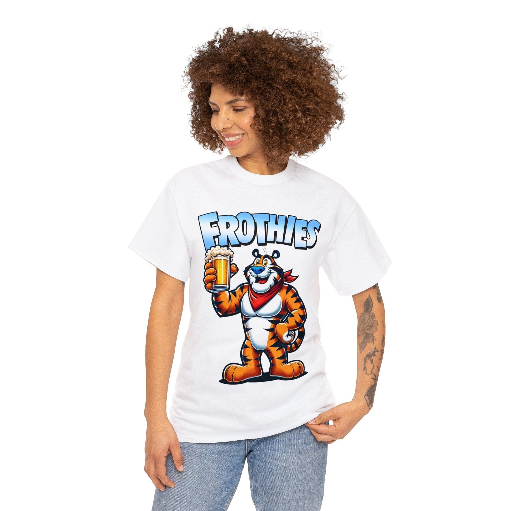 Frothies Graphic Tee Graphic Tees Australia Graphic T-Shirt Australia -  Cool Graphic T-Shirts Online -  Frothies T-Shirt | Funny Beer T-Shirt Australia