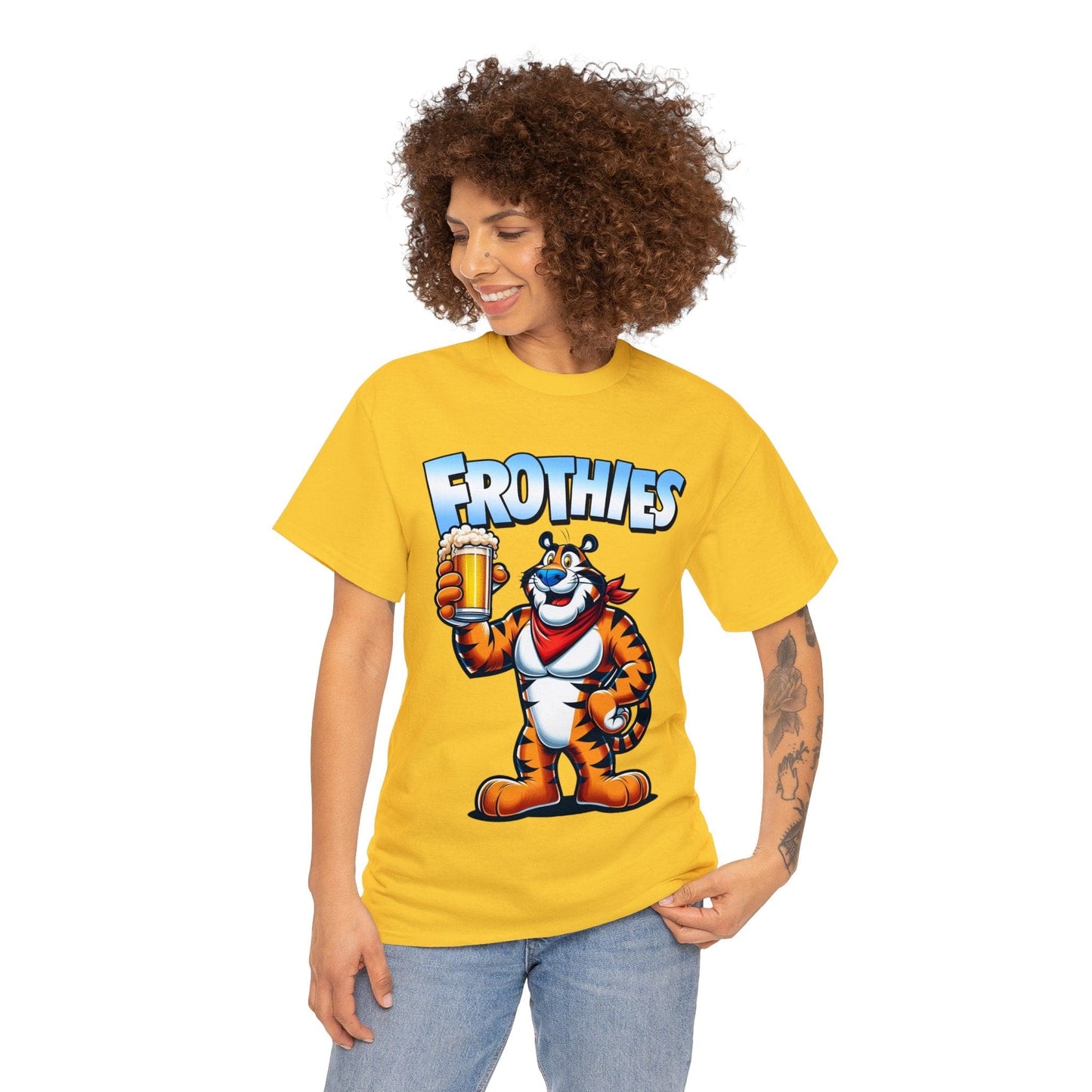 Frothies Graphic Tee Graphic Tees Australia Graphic T-Shirt Australia -  Cool Graphic T-Shirts Online -  Frothies T-Shirt | Funny Beer T-Shirt Australia