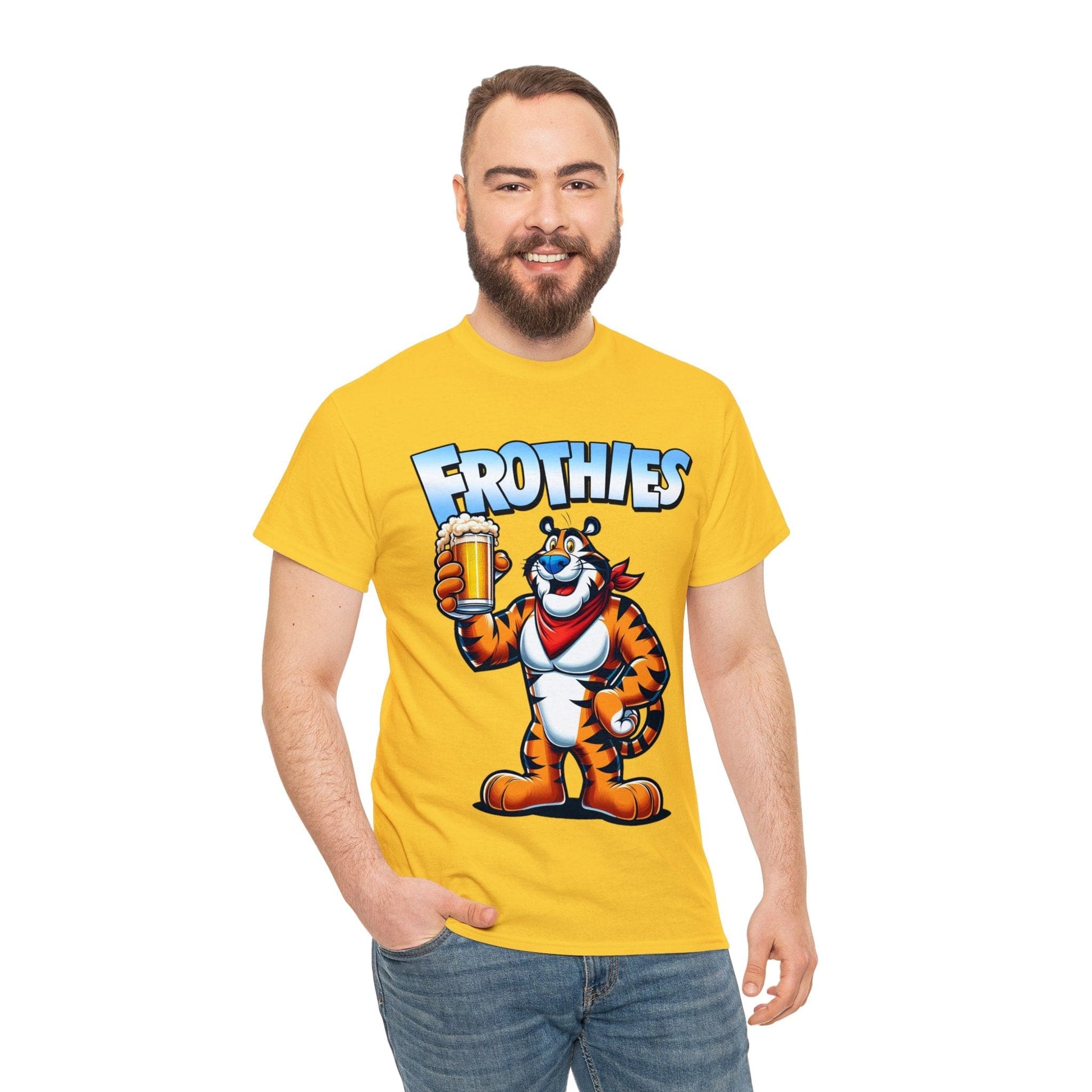 Frothies Graphic Tee Graphic Tees Australia Graphic T-Shirt Australia -  Cool Graphic T-Shirts Online -  Frothies T-Shirt | Funny Beer T-Shirt Australia