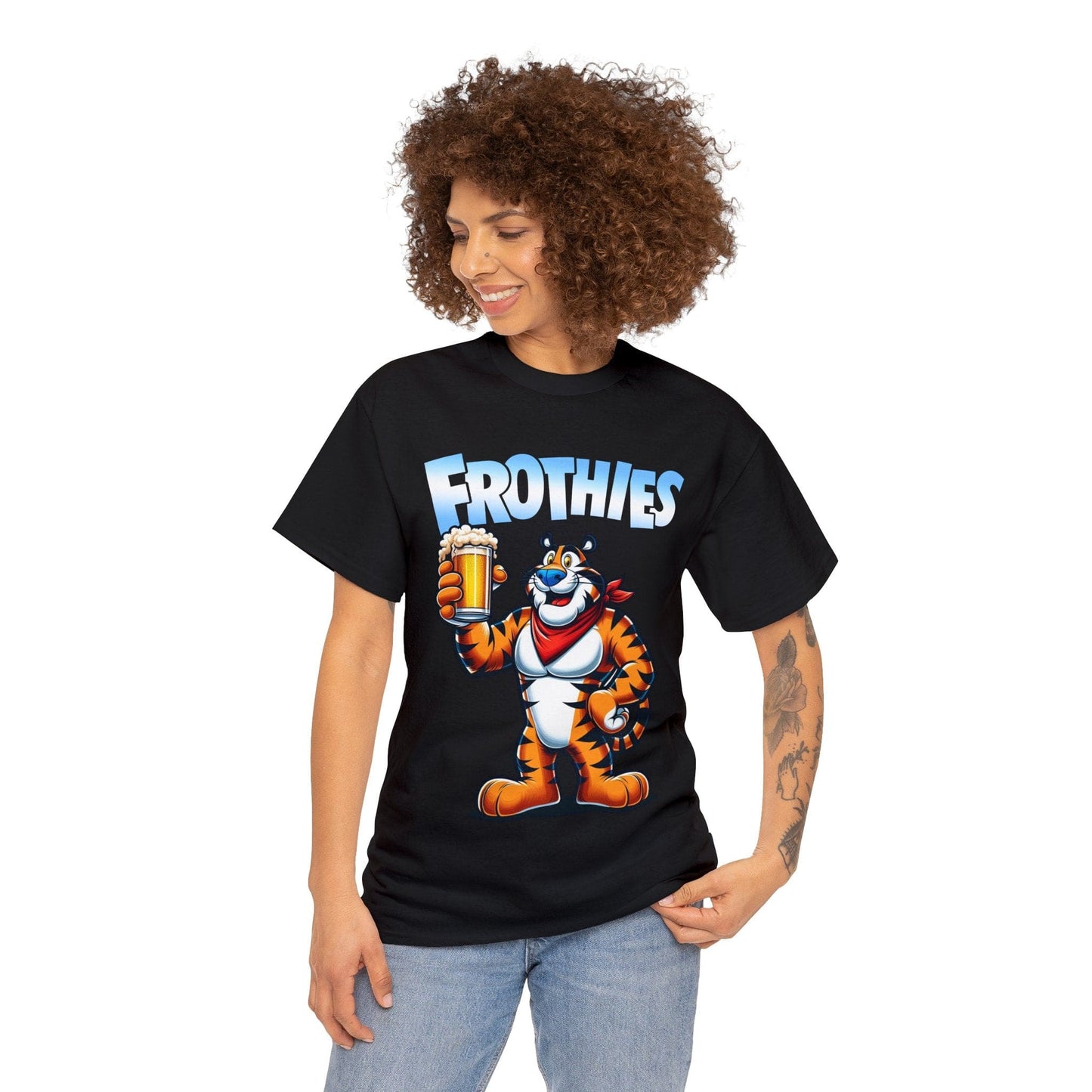 Frothies Graphic Tee Graphic Tees Australia Graphic T-Shirt Australia -  Cool Graphic T-Shirts Online -  Frothies T-Shirt | Funny Beer T-Shirt Australia