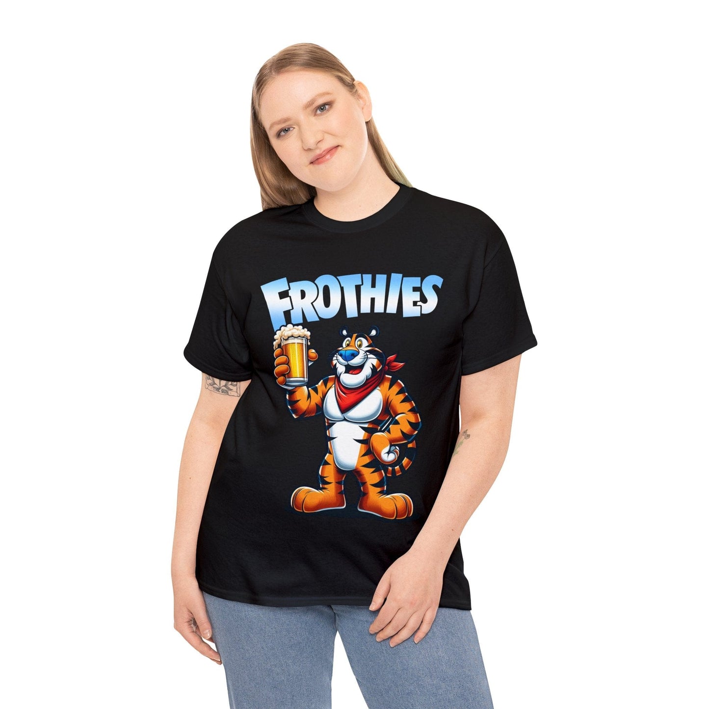 Frothies Graphic Tee Graphic Tees Australia Graphic T-Shirt Australia -  Cool Graphic T-Shirts Online -  Frothies T-Shirt | Funny Beer T-Shirt Australia