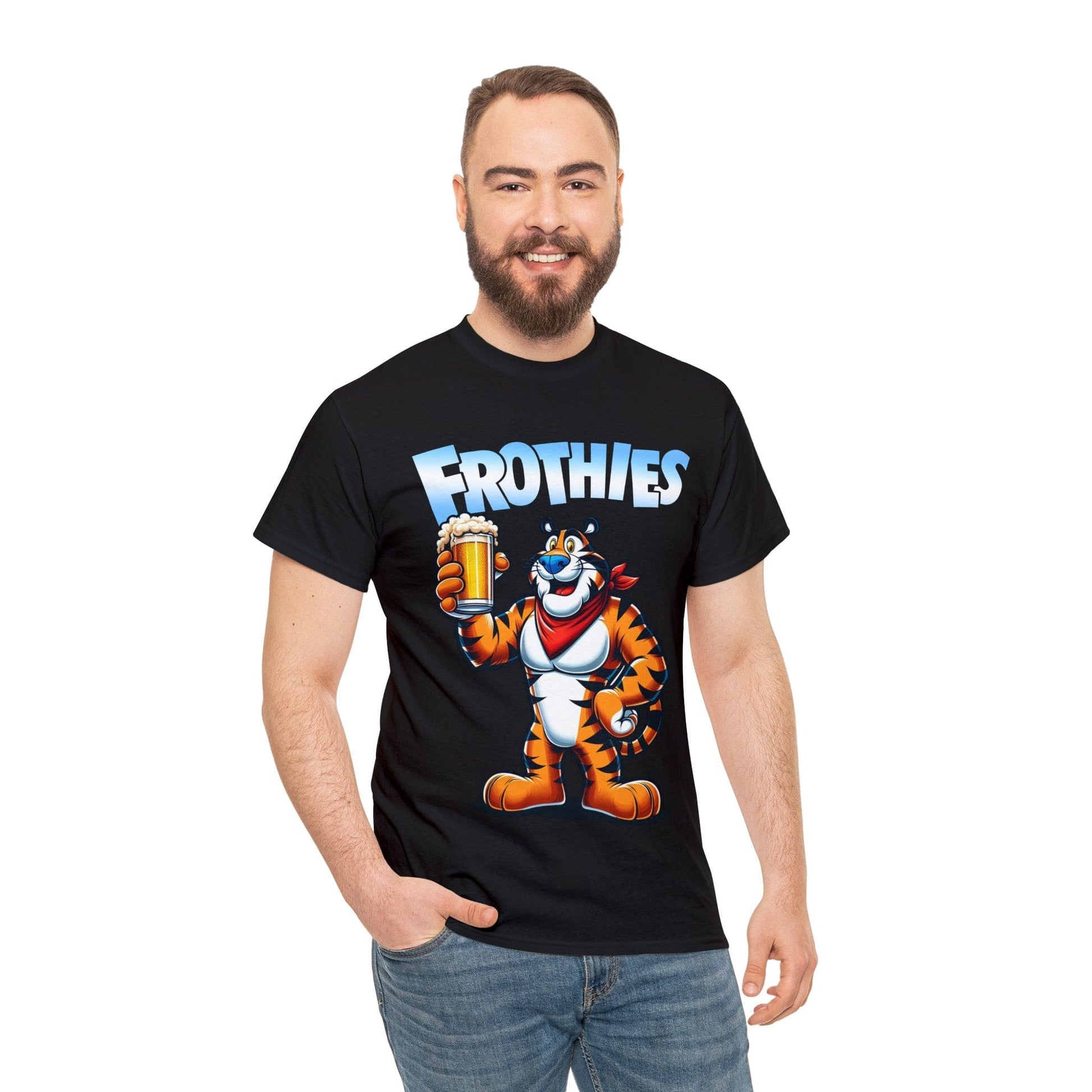 Frothies Graphic Tee Graphic Tees Australia Graphic T-Shirt Australia -  Cool Graphic T-Shirts Online -  Frothies T-Shirt | Funny Beer T-Shirt Australia