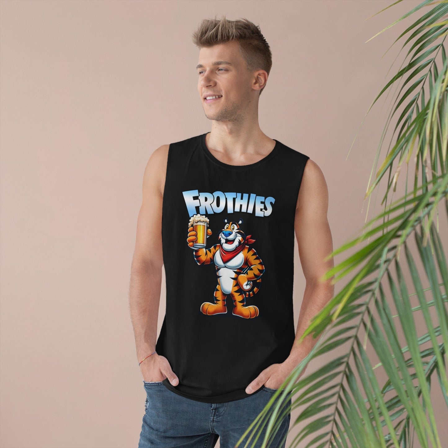 Frothies Tank Top Graphic Tees Australia Black / XS Graphic T-Shirt Australia -  Cool Graphic T-Shirts Online - 