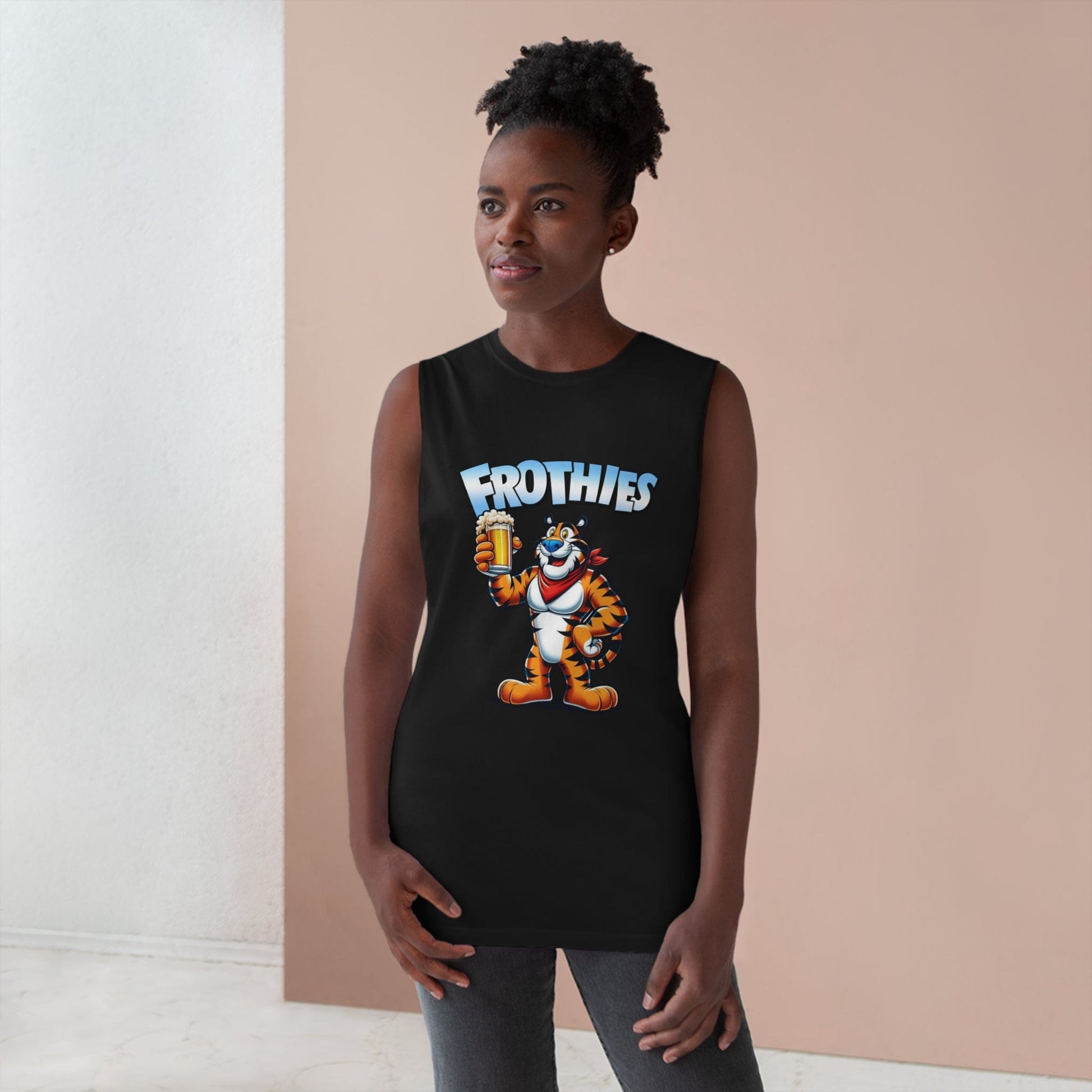 Frothies Tank Top Graphic Tees Australia Graphic T-Shirt Australia -  Cool Graphic T-Shirts Online - 