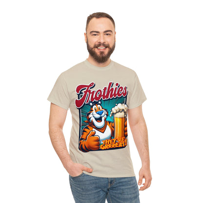 Frothies Theyre Great Graphic Tee Graphic Tees Australia Sand / S Graphic T-Shirt Australia -  Cool Graphic T-Shirts Online -  Frothies Theyre Great T-Shirt | Frothies T-Shirt Australia