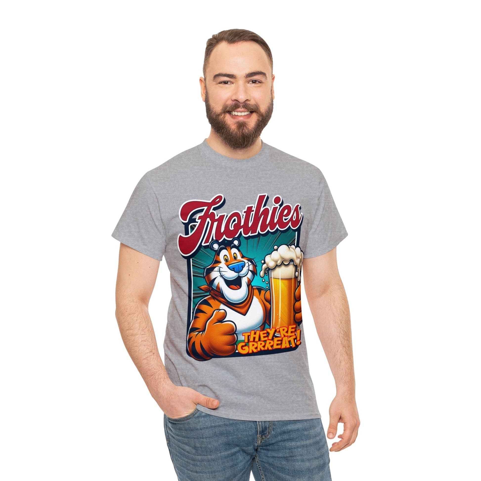 Frothies Theyre Great Graphic Tee Graphic Tees Australia Sport Grey / S Graphic T-Shirt Australia -  Cool Graphic T-Shirts Online -  Frothies Theyre Great T-Shirt | Frothies T-Shirt Australia