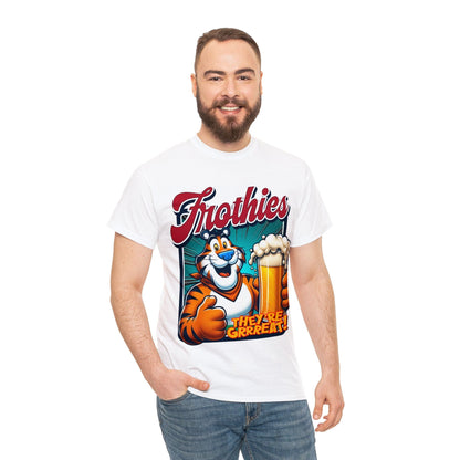 Frothies Theyre Great Graphic Tee Graphic Tees Australia White / S Graphic T-Shirt Australia -  Cool Graphic T-Shirts Online -  Frothies Theyre Great T-Shirt | Frothies T-Shirt Australia