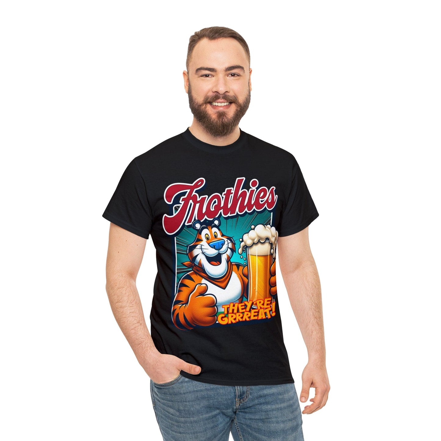 Frothies Theyre Great Graphic Tee Graphic Tees Australia Black / S Graphic T-Shirt Australia -  Cool Graphic T-Shirts Online -  Frothies Theyre Great T-Shirt | Frothies T-Shirt Australia