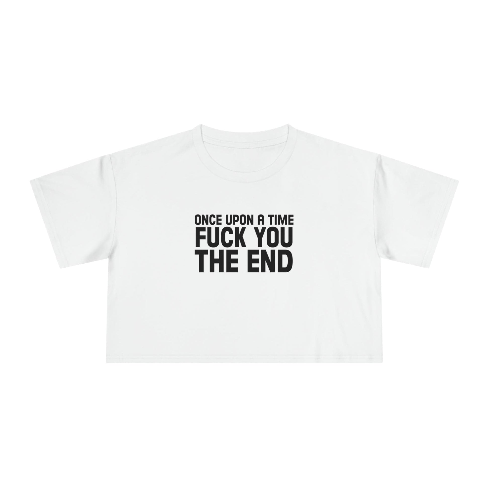 Fuck You, The End Crop Tee Graphic Tees Australia Graphic T-Shirt Australia -  Cool Graphic T-Shirts Online -  Once Upon A Time Fuck You The End Crop Tee