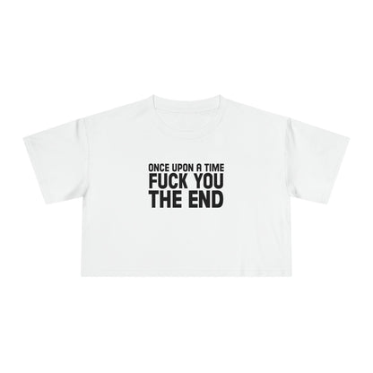 Fuck You, The End Crop Tee Graphic Tees Australia Graphic T-Shirt Australia -  Cool Graphic T-Shirts Online -  Once Upon A Time Fuck You The End Crop Tee