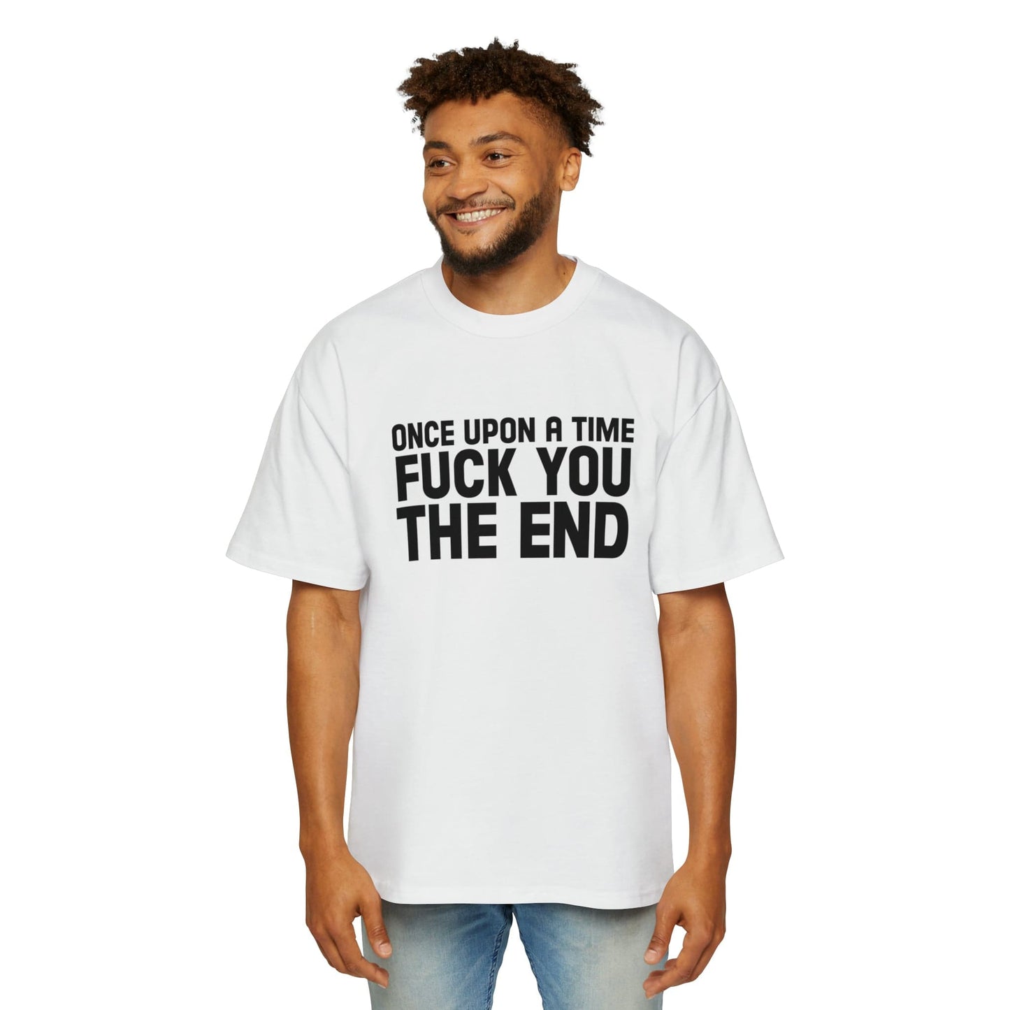 Fuck You, The End Oversized Tee Graphic Tees Australia Graphic T-Shirt Australia -  Cool Graphic T-Shirts Online - 