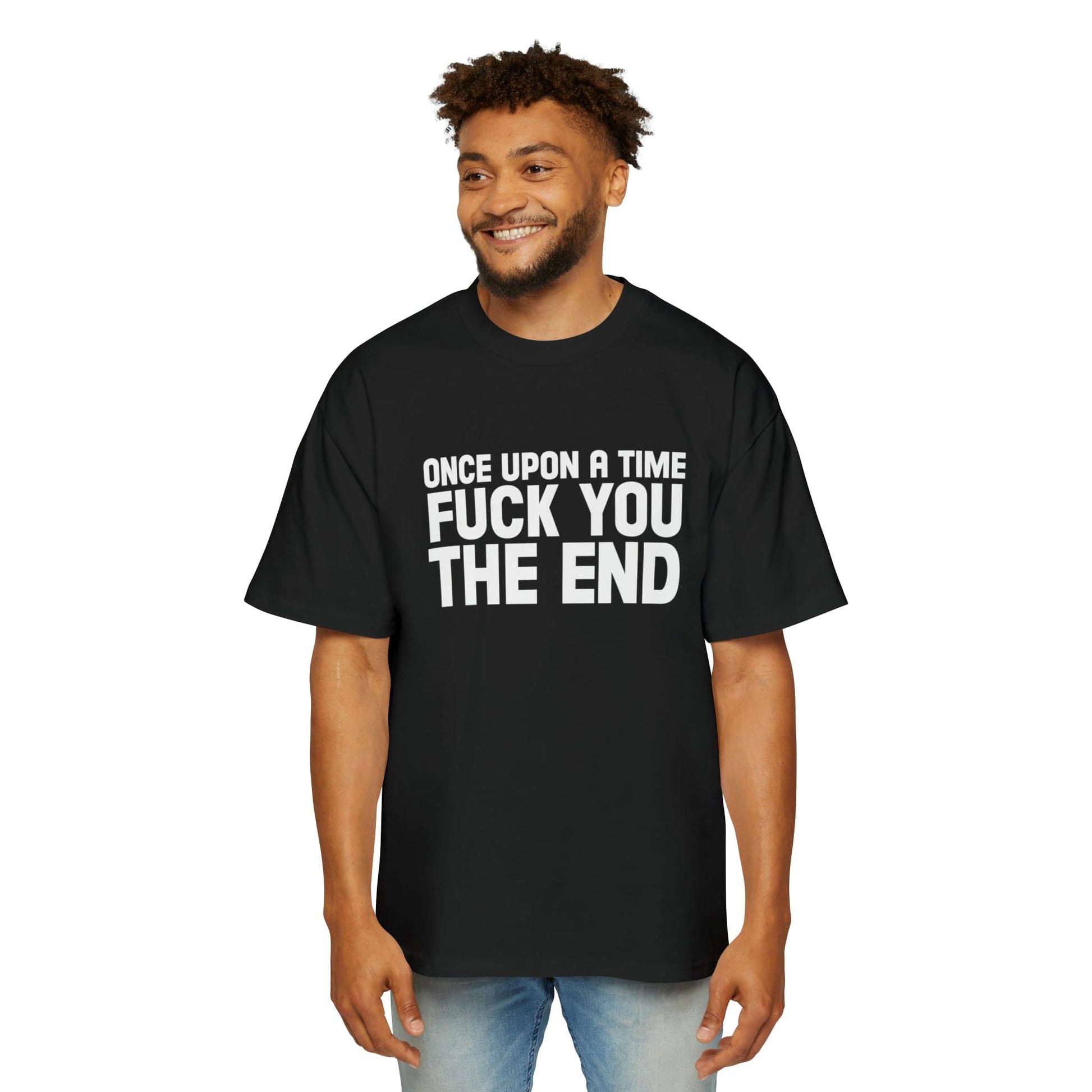 Fuck You, The End Oversized Tee Graphic Tees Australia Graphic T-Shirt Australia -  Cool Graphic T-Shirts Online - 