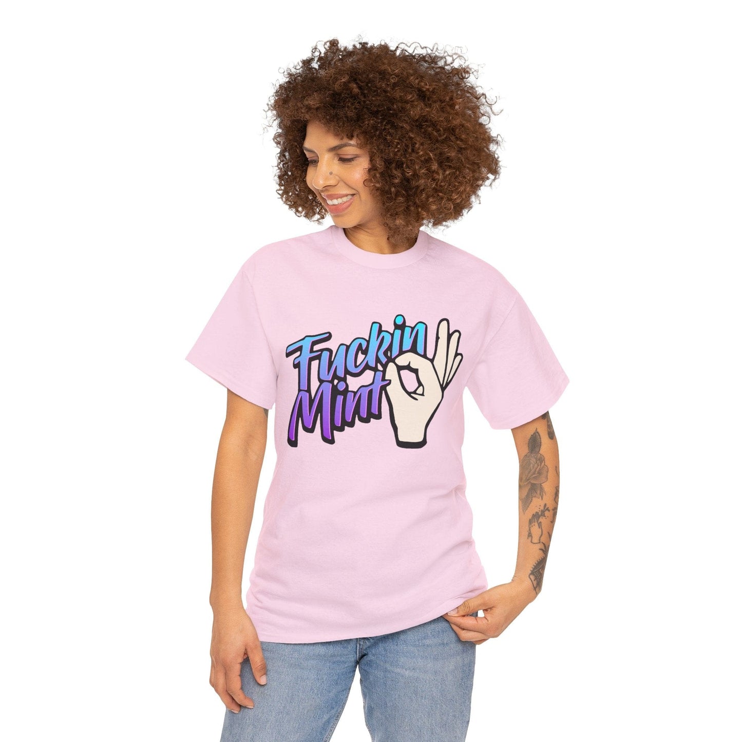 Fuckin Mint Graphic Tee Graphic Tees Australia Light Pink / S Graphic T-Shirt Australia -  Cool Graphic T-Shirts Online -  Fuckin Mint T-Shirt | Funny Aussie Graphic T-Shirts Australia