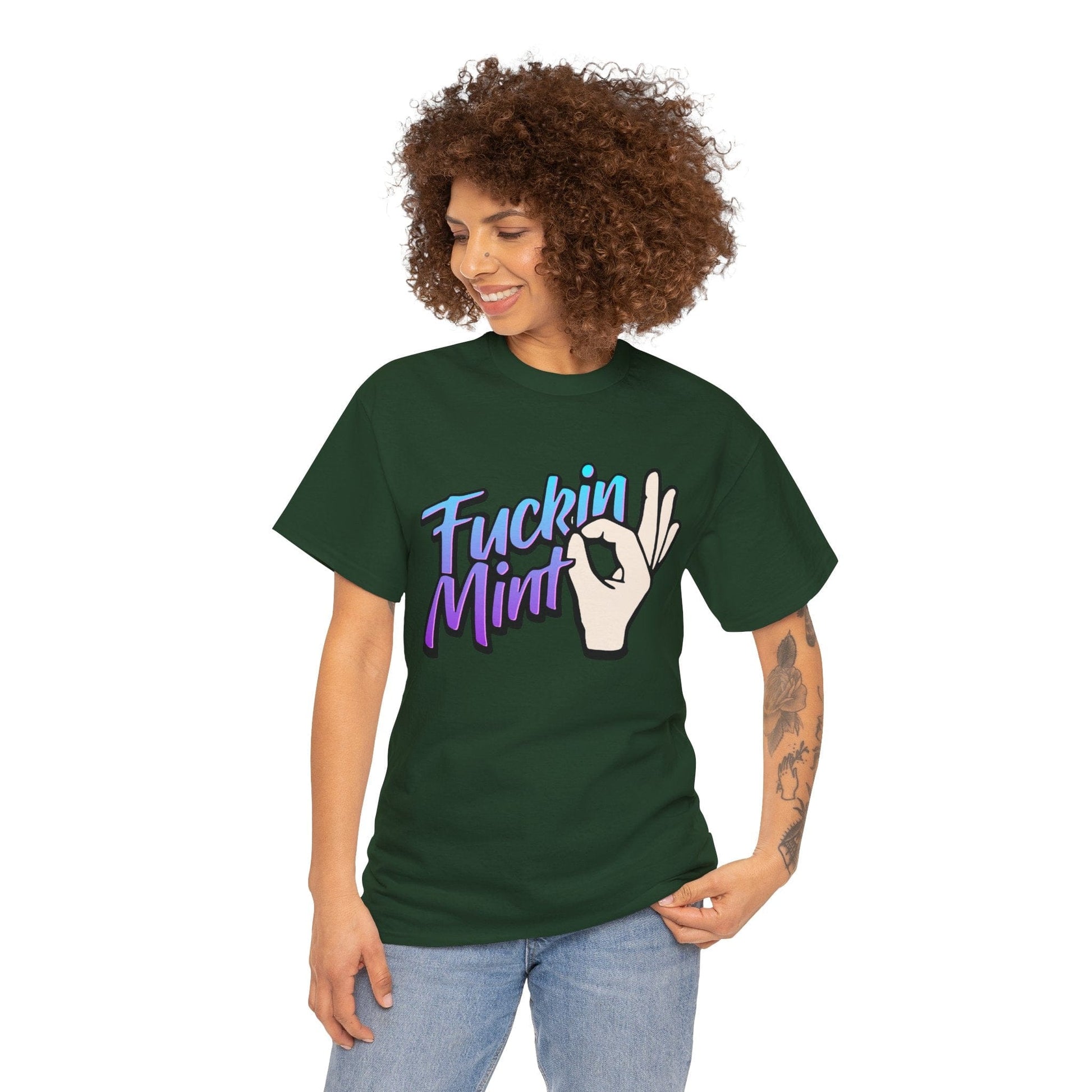 Fuckin Mint Graphic Tee Graphic Tees Australia Forest Green / S Graphic T-Shirt Australia -  Cool Graphic T-Shirts Online -  Fuckin Mint T-Shirt | Funny Aussie Graphic T-Shirts Australia