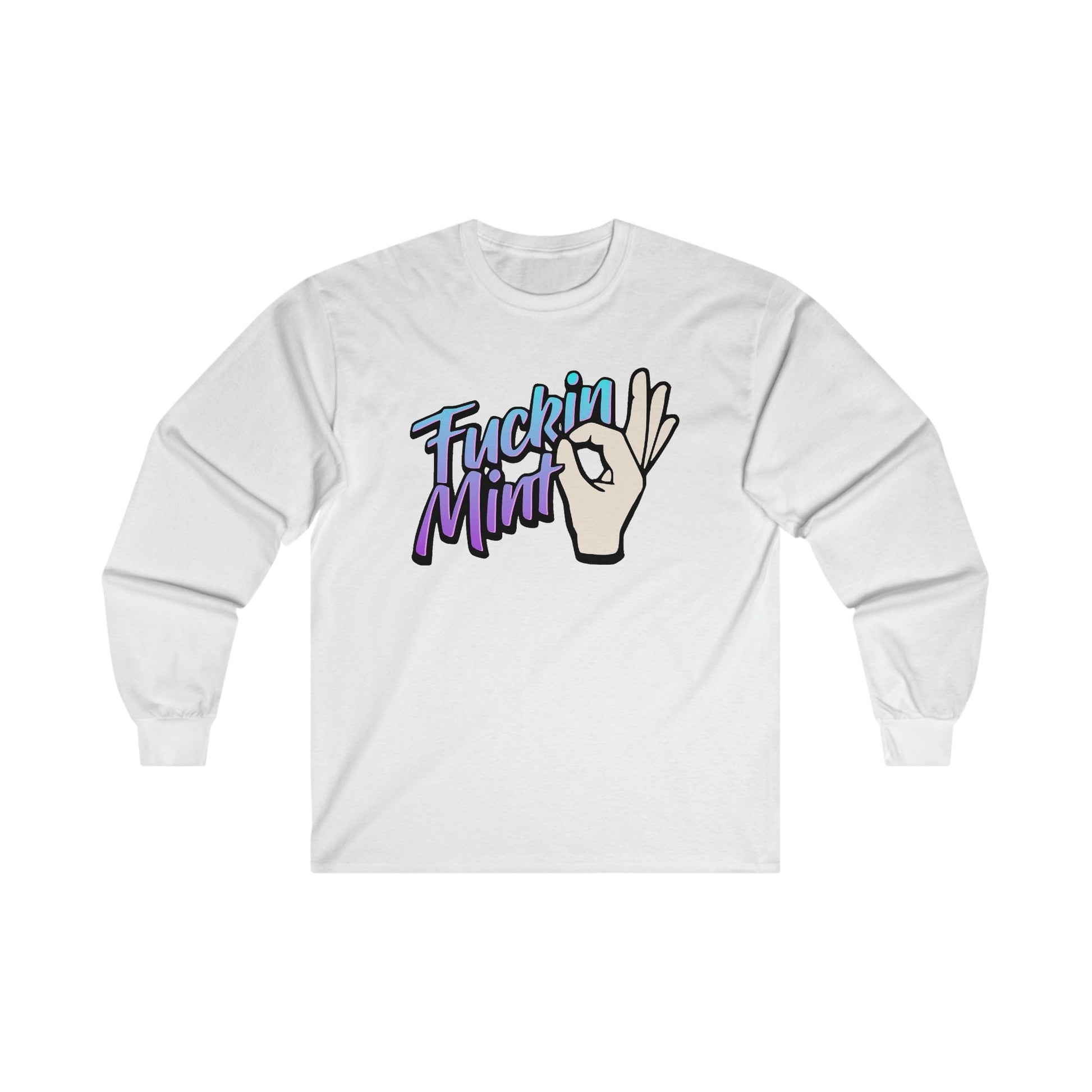 Fuckin Mint Long Sleeve Graphic Tees Australia S / White Graphic T-Shirt Australia -  Cool Graphic T-Shirts Online -  Fuckin Mint Long Sleeve | Funny Long Sleeve T-Shirts Australia