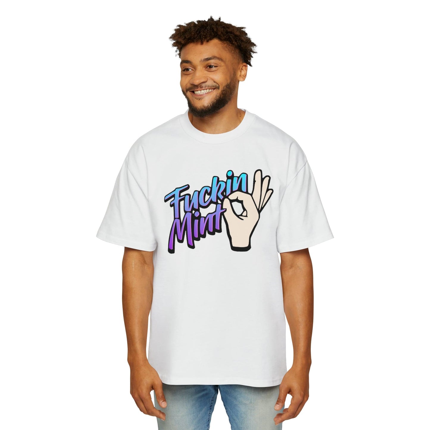 Fuckin Mint Oversized Tee Graphic Tees Australia White / S Graphic T-Shirt Australia -  Cool Graphic T-Shirts Online -  Fuckin Mint Oversized Tee | Funny Aussie T-Shirts Australia