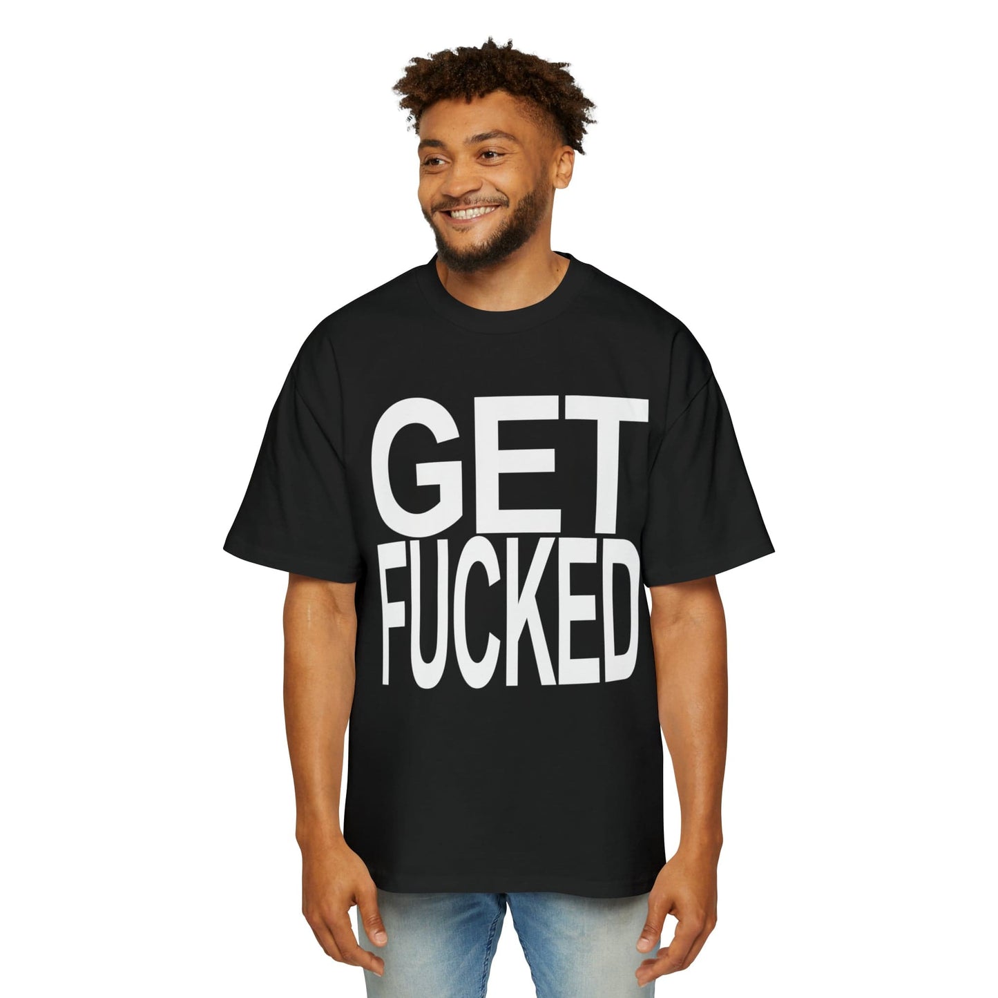 Get Fucked Oversized Tee Graphic Tees Australia Black / S Graphic T-Shirt Australia -  Cool Graphic T-Shirts Online -  Get Fucked Oversized Tee | Rude & Offensive T-Shirts Australia