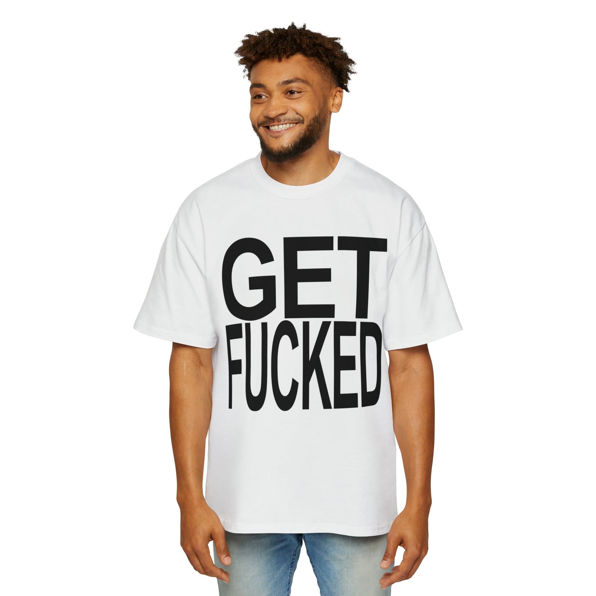 Get Fucked Oversized Tee Graphic Tees Australia White / S Graphic T-Shirt Australia -  Cool Graphic T-Shirts Online -  Get Fucked Oversized Tee | Rude & Offensive T-Shirts Australia