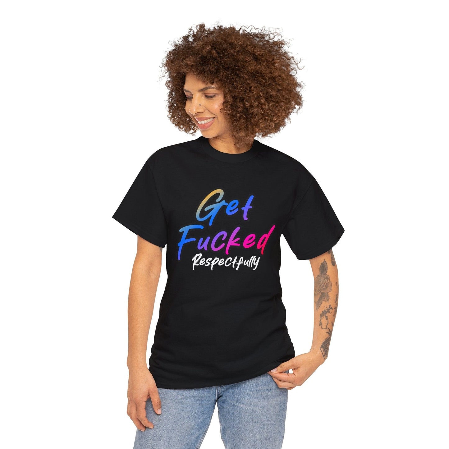 Get Fucked Respectfully Graphic Tee Graphic Tees Australia Black / S Graphic T-Shirt Australia -  Cool Graphic T-Shirts Online -  Get Fucked Respectfully T-Shirt | Funny Inapropriate T-Shirt Australia