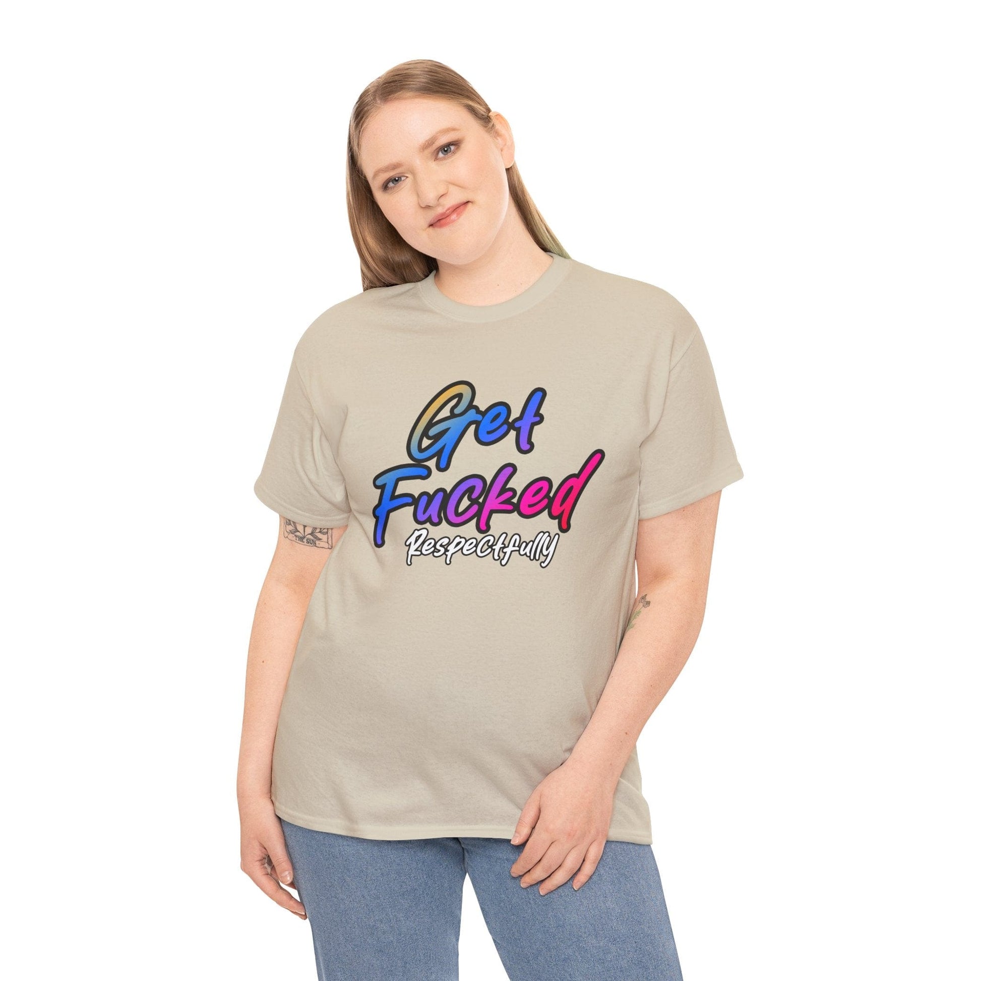 Get Fucked Respectfully Graphic Tee Graphic Tees Australia Graphic T-Shirt Australia -  Cool Graphic T-Shirts Online -  Get Fucked Respectfully T-Shirt | Funny Inapropriate T-Shirt Australia