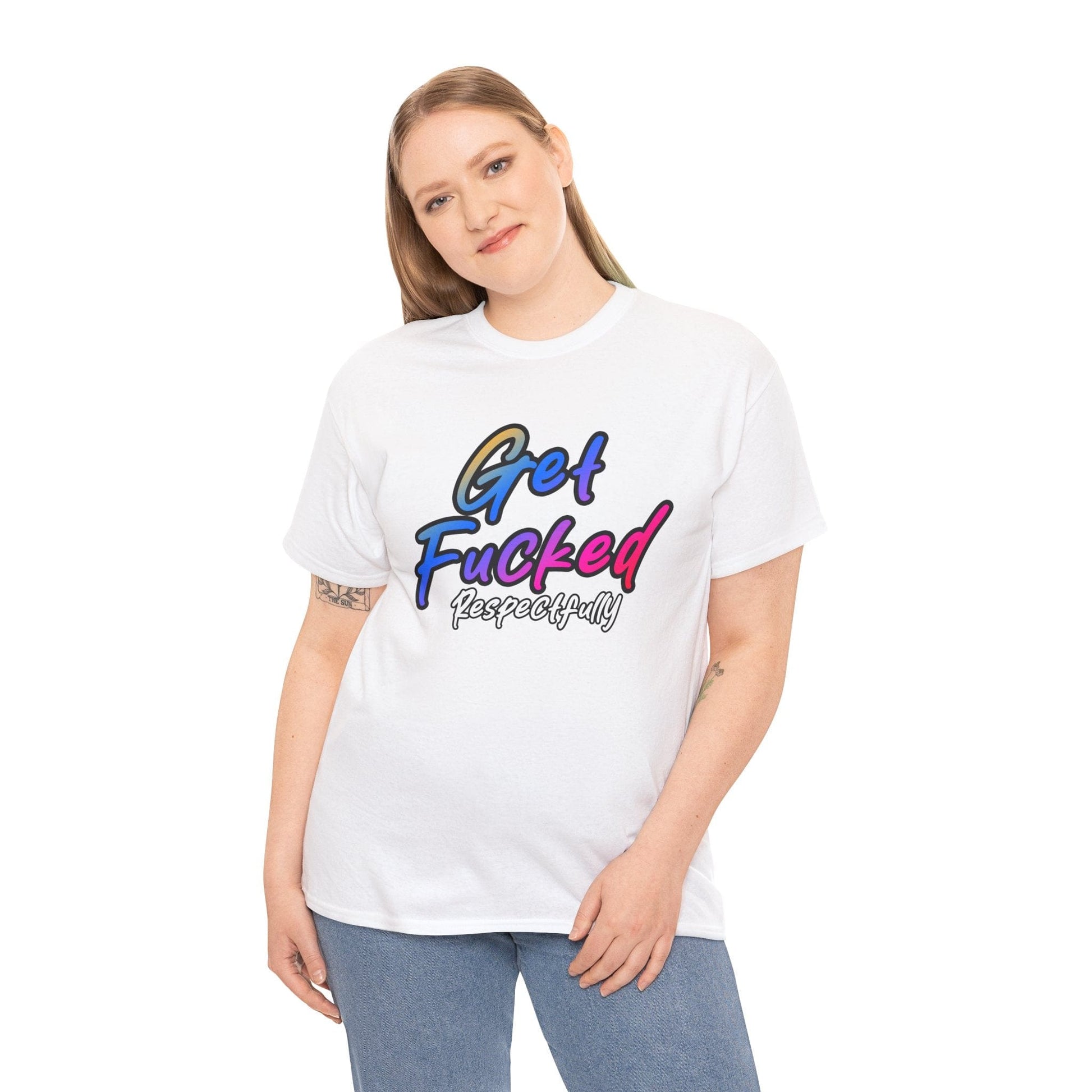 Get Fucked Respectfully Graphic Tee Graphic Tees Australia Graphic T-Shirt Australia -  Cool Graphic T-Shirts Online -  Get Fucked Respectfully T-Shirt | Funny Inapropriate T-Shirt Australia