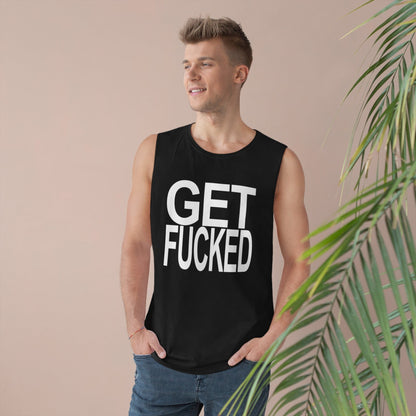 Get Fucked Tank Top Graphic Tees Australia Black / XS Graphic T-Shirt Australia -  Cool Graphic T-Shirts Online -  Get Fucked Tank Top | Funny Tank Tops & Singlets Australia