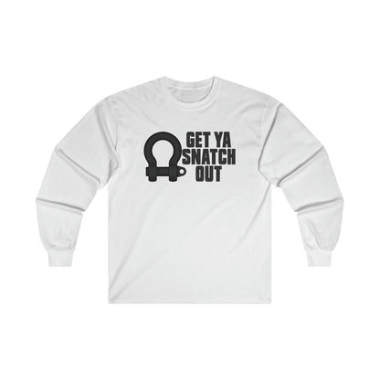 Get Ya Snatch Out Long Sleeve Graphic Tees Australia S / White Graphic T-Shirt Australia -  Cool Graphic T-Shirts Online -  Get Ya Snatch Out Long Sleeve | Funny Offensive T-Shirts