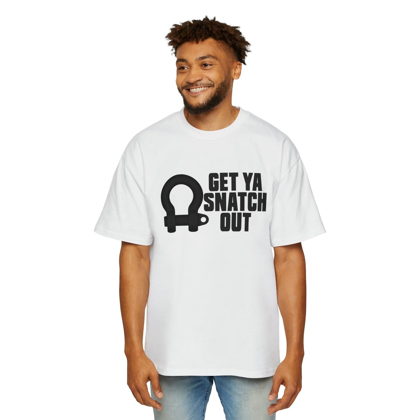 Get Ya Snatch Out Oversized Tee Graphic Tees Australia White / S Graphic T-Shirt Australia -  Cool Graphic T-Shirts Online -  Get Ya Snatch Out Oversized Tee | 4wd & 4x4 T-Shirt Australia