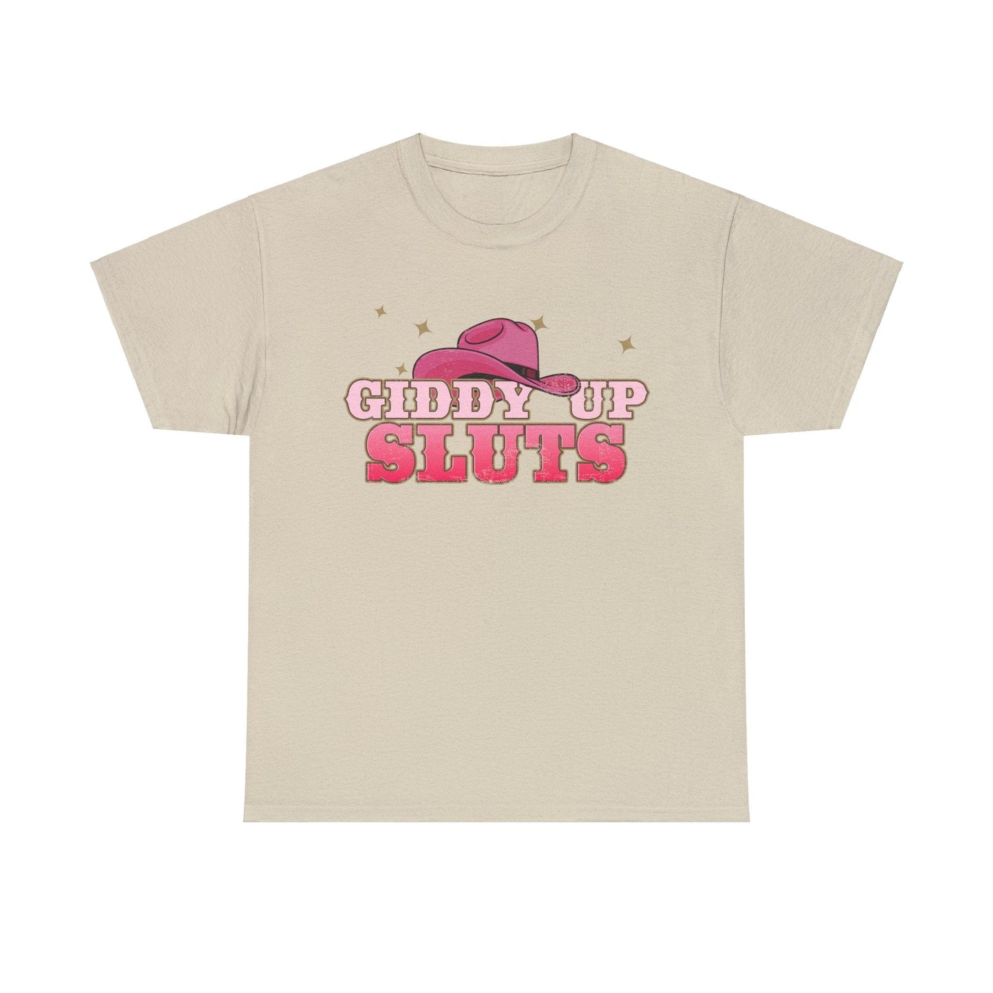 Giddy Up Sluts Graphic Tee Graphic Tees Australia Graphic T-Shirt Australia -  Cool Graphic T-Shirts Online -  Giddy Up Sluts T-Shirt | Rude And Offensive T-Shirts Australia