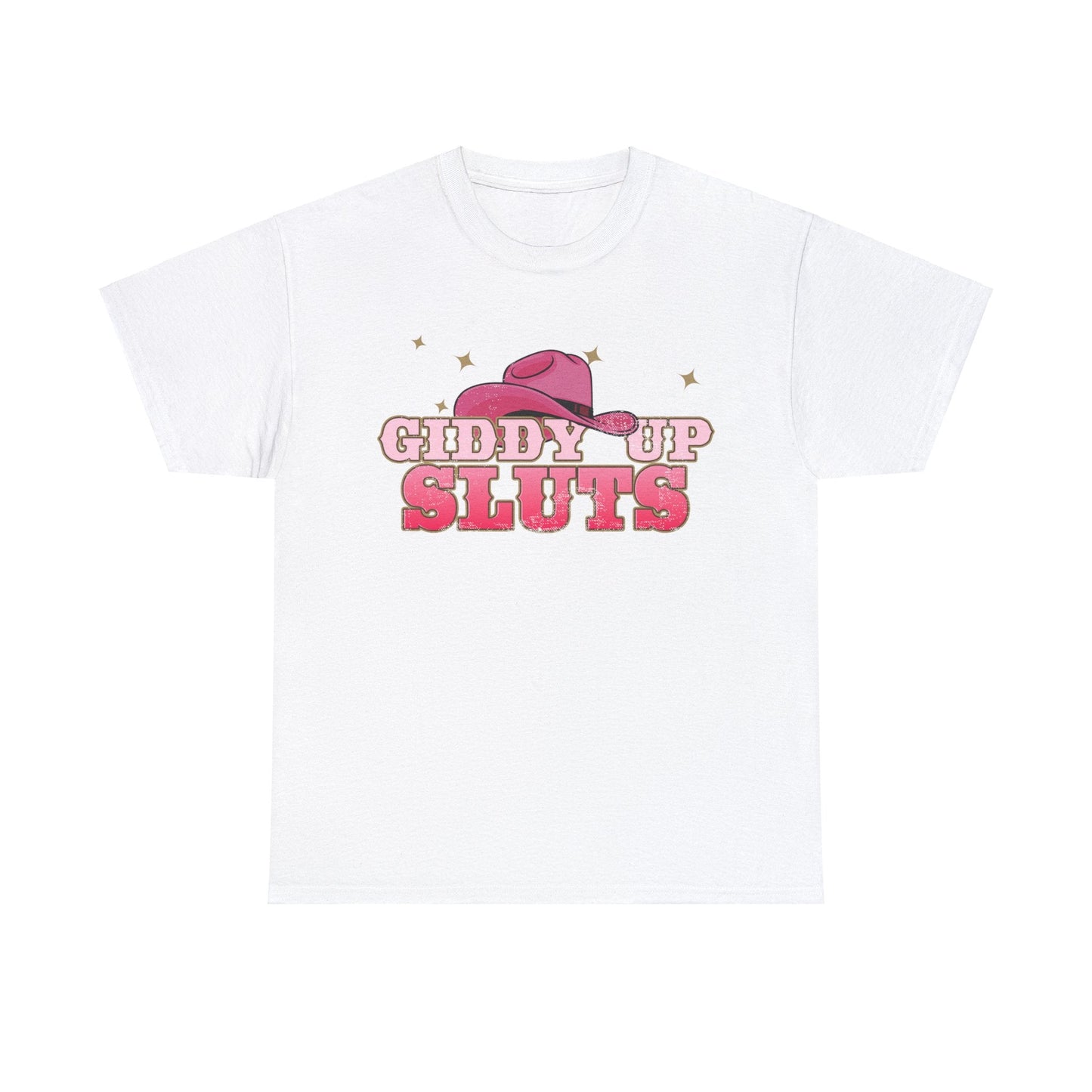 Giddy Up Sluts Graphic Tee Graphic Tees Australia Graphic T-Shirt Australia -  Cool Graphic T-Shirts Online -  Giddy Up Sluts T-Shirt | Rude And Offensive T-Shirts Australia