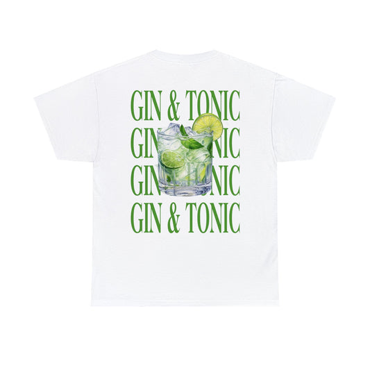 Gin & Tonic Graphic Tee Graphic Tees Australia White / S Graphic T-Shirt Australia -  Cool Graphic T-Shirts Online -  Gin & Tonic T-Shirt | Funny Graphic T-Shirt Australia