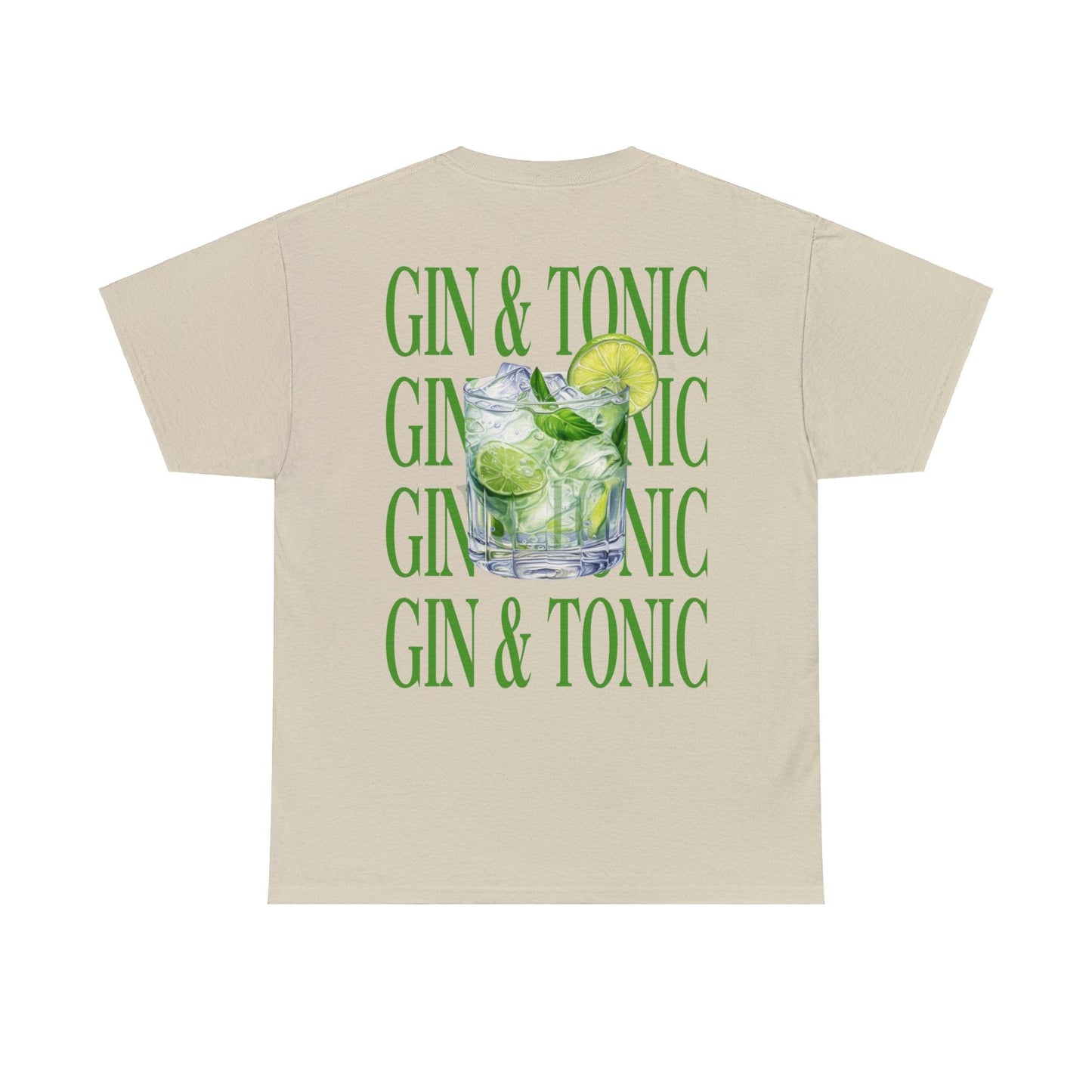 Gin & Tonic Graphic Tee Graphic Tees Australia Sand / S Graphic T-Shirt Australia -  Cool Graphic T-Shirts Online -  Gin & Tonic T-Shirt | Funny Graphic T-Shirt Australia