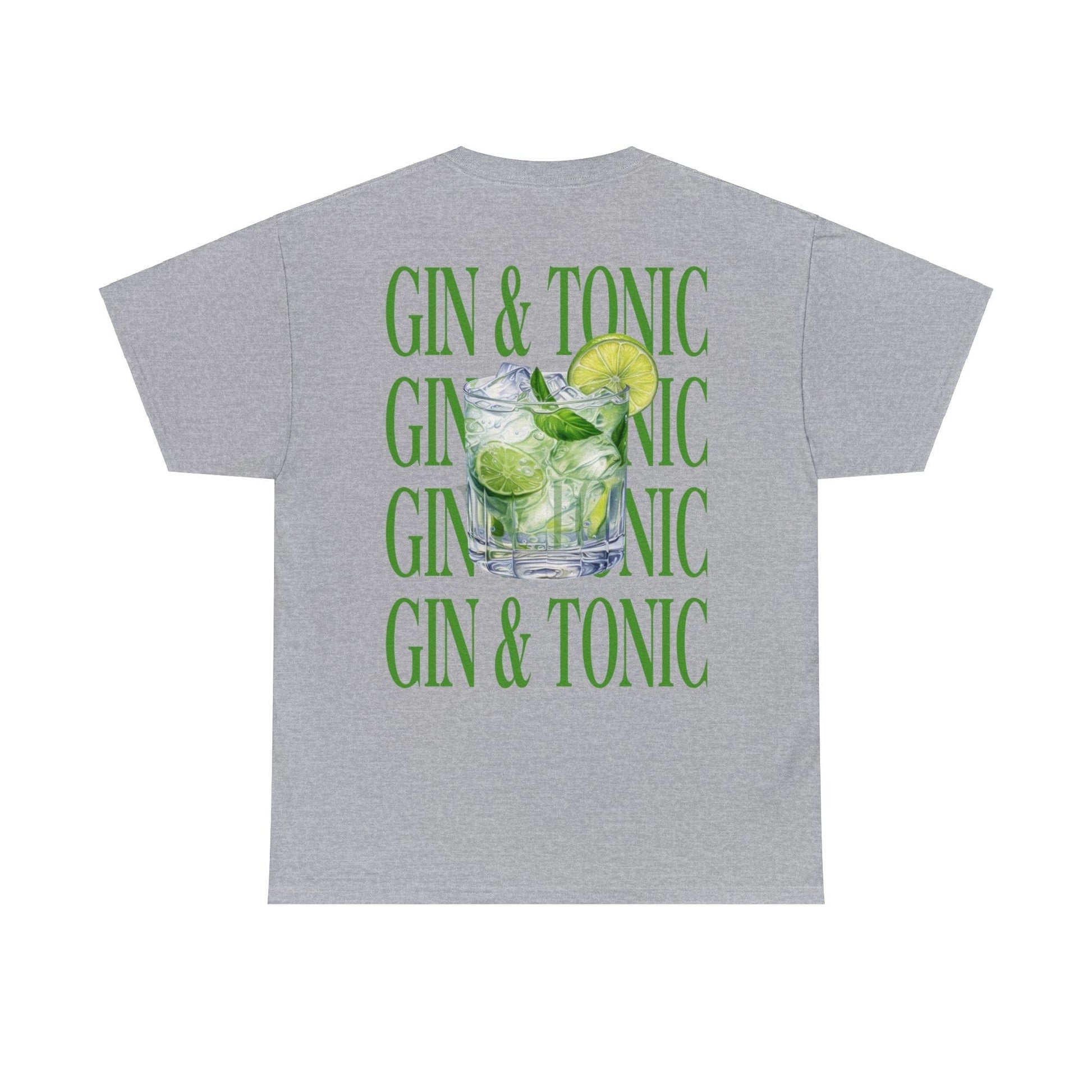 Gin & Tonic Graphic Tee Graphic Tees Australia Sport Grey / S Graphic T-Shirt Australia -  Cool Graphic T-Shirts Online -  Gin & Tonic T-Shirt | Funny Graphic T-Shirt Australia