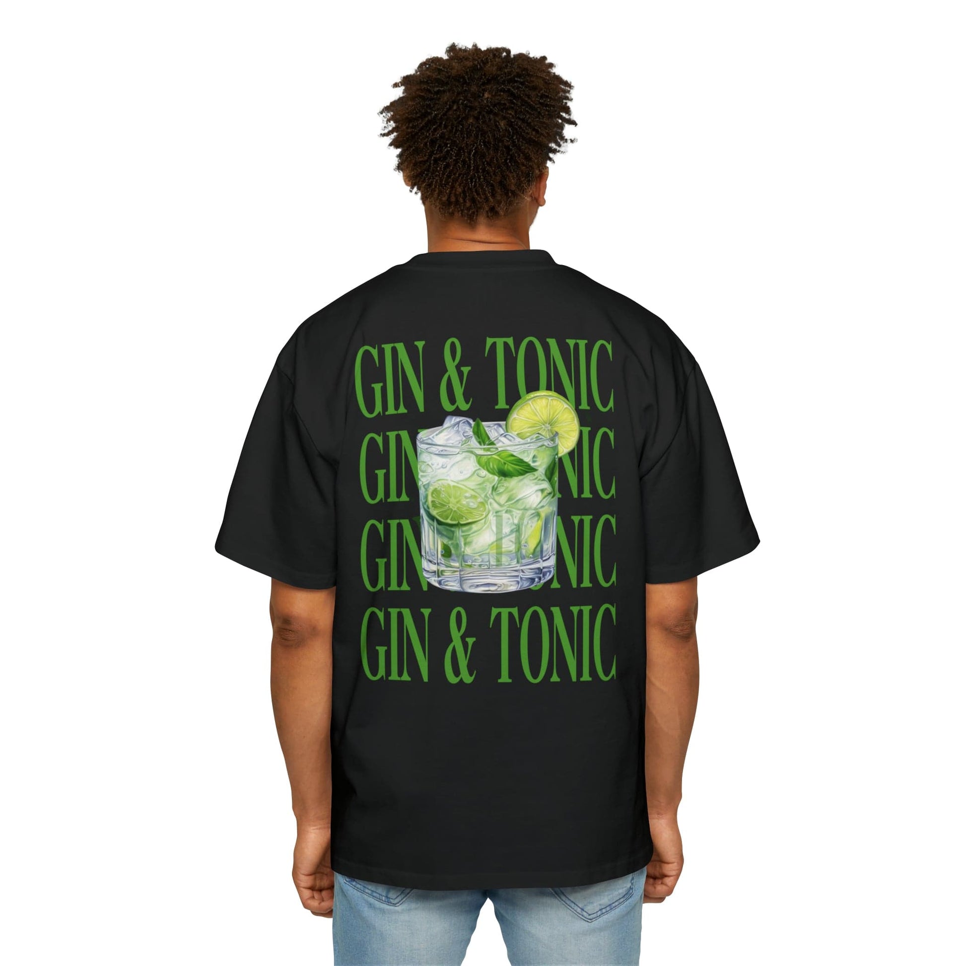 Gin & Tonic Oversized Tee Graphic Tees Australia Graphic T-Shirt Australia -  Cool Graphic T-Shirts Online -  Gin & Tonic Oversized Tee | Oversized Graphic T-Shirts Australia