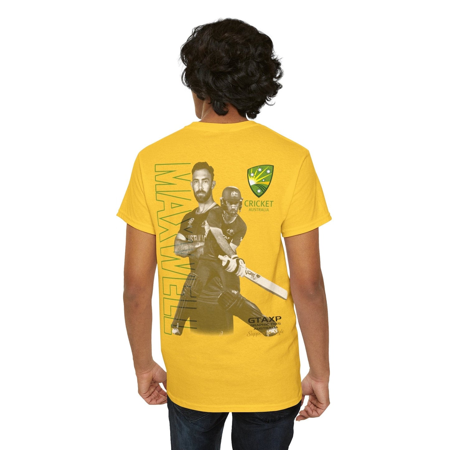 Glenn Maxwell T20 World Cup TShirt Graphic Tees Australia Daisy / S Graphic T-Shirt Australia -  Cool Graphic T-Shirts Online - 