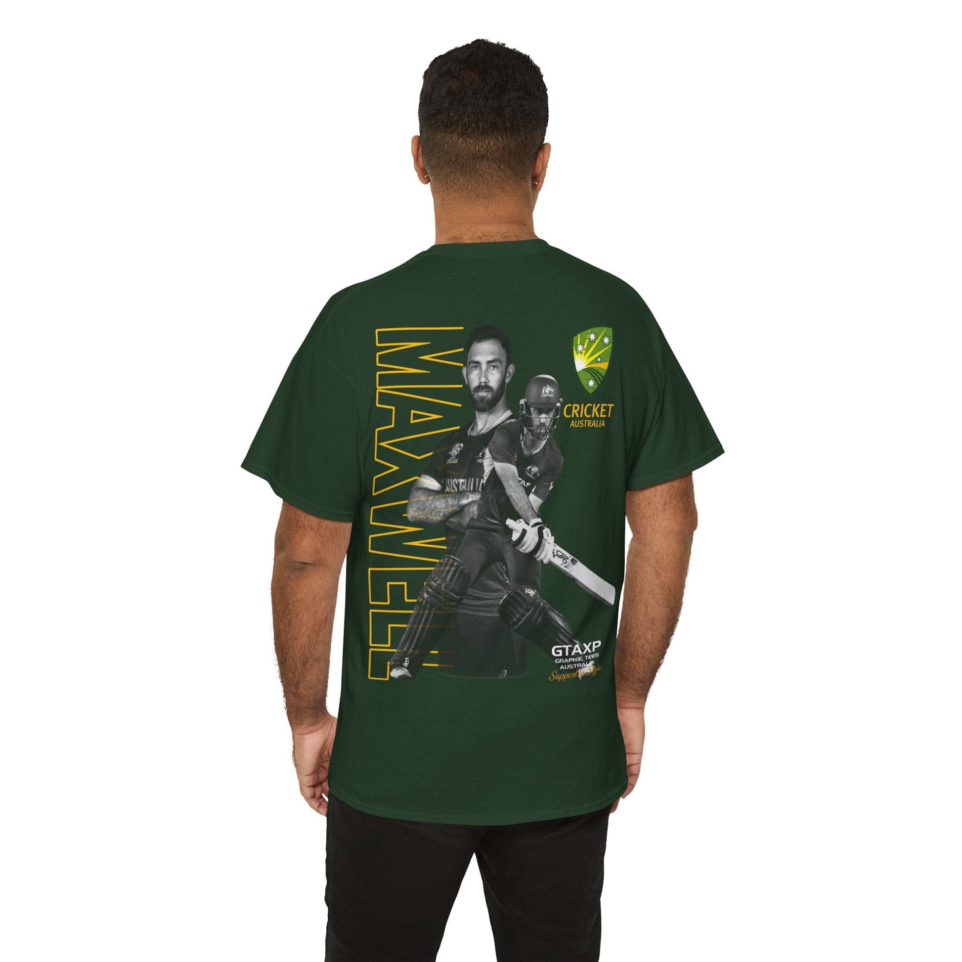 Glenn Maxwell T20 World Cup TShirt Graphic Tees Australia Graphic T-Shirt Australia -  Cool Graphic T-Shirts Online - 