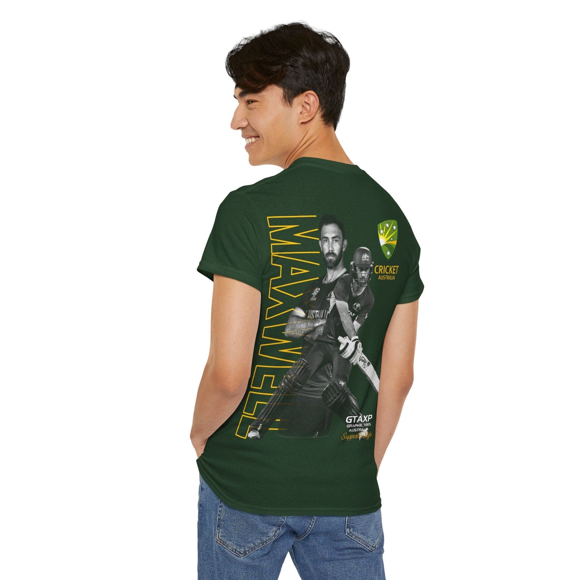 Glenn Maxwell T20 World Cup TShirt Graphic Tees Australia Graphic T-Shirt Australia -  Cool Graphic T-Shirts Online - 