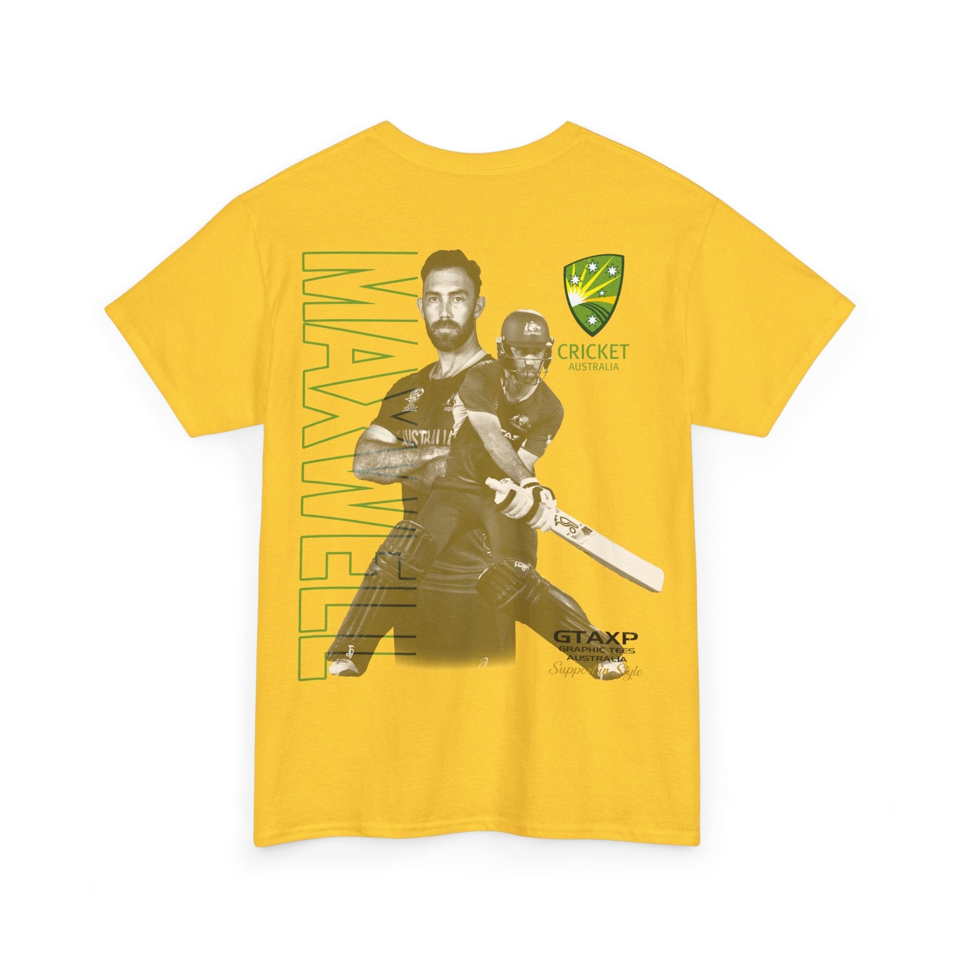 Glenn Maxwell T20 World Cup TShirt Graphic Tees Australia Graphic T-Shirt Australia -  Cool Graphic T-Shirts Online - 