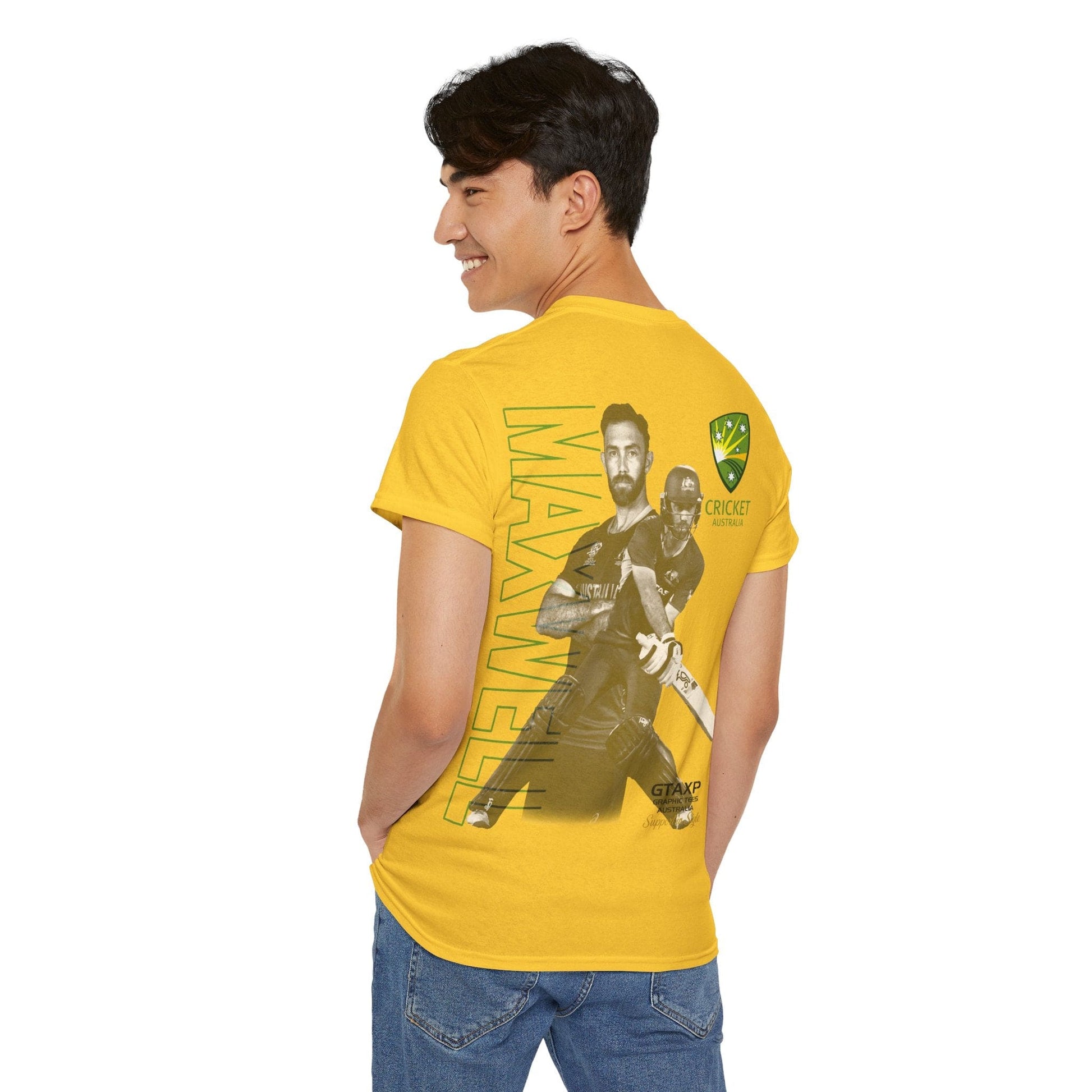 Glenn Maxwell T20 World Cup TShirt Graphic Tees Australia Graphic T-Shirt Australia -  Cool Graphic T-Shirts Online - 