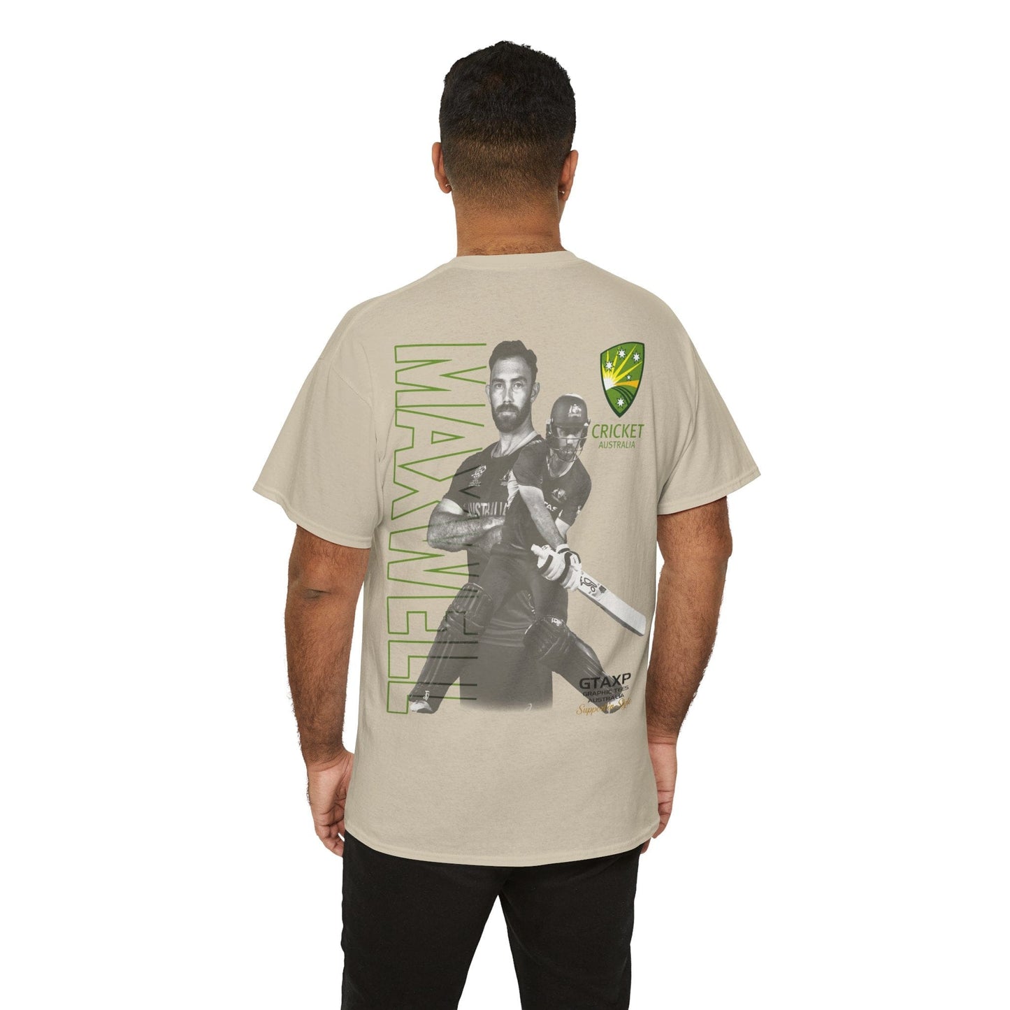 Glenn Maxwell T20 World Cup TShirt Graphic Tees Australia Graphic T-Shirt Australia -  Cool Graphic T-Shirts Online - 