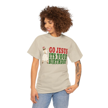 Go Jesus Its Your Birthday Tshirt Printify Graphic T-Shirt Australia -  Cool Graphic T-Shirts Online - 