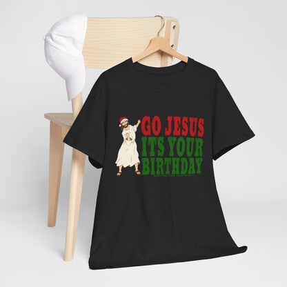 Go Jesus Its Your Birthday Tshirt Printify Graphic T-Shirt Australia -  Cool Graphic T-Shirts Online - 