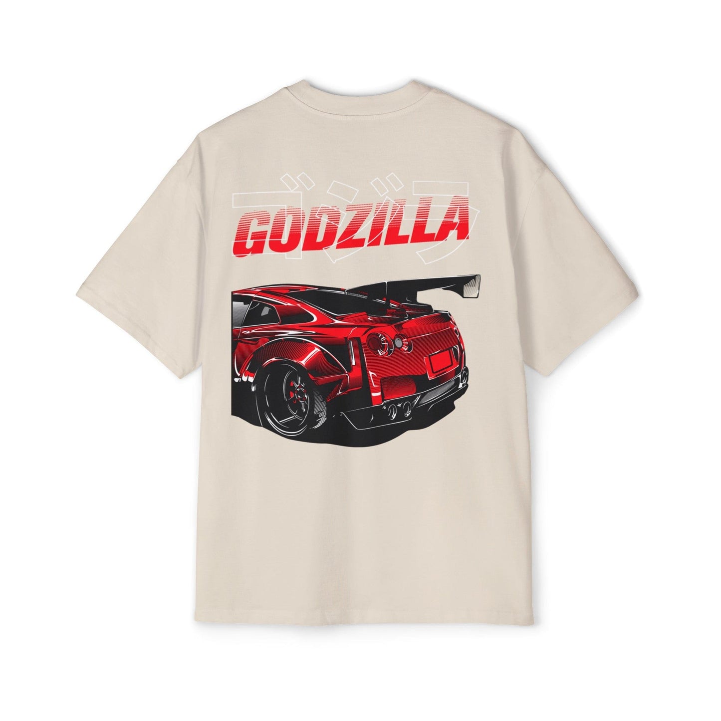 Godzilla GTR35 Oversized Tee Printify Graphic T-Shirt Australia -  Cool Graphic T-Shirts Online - 