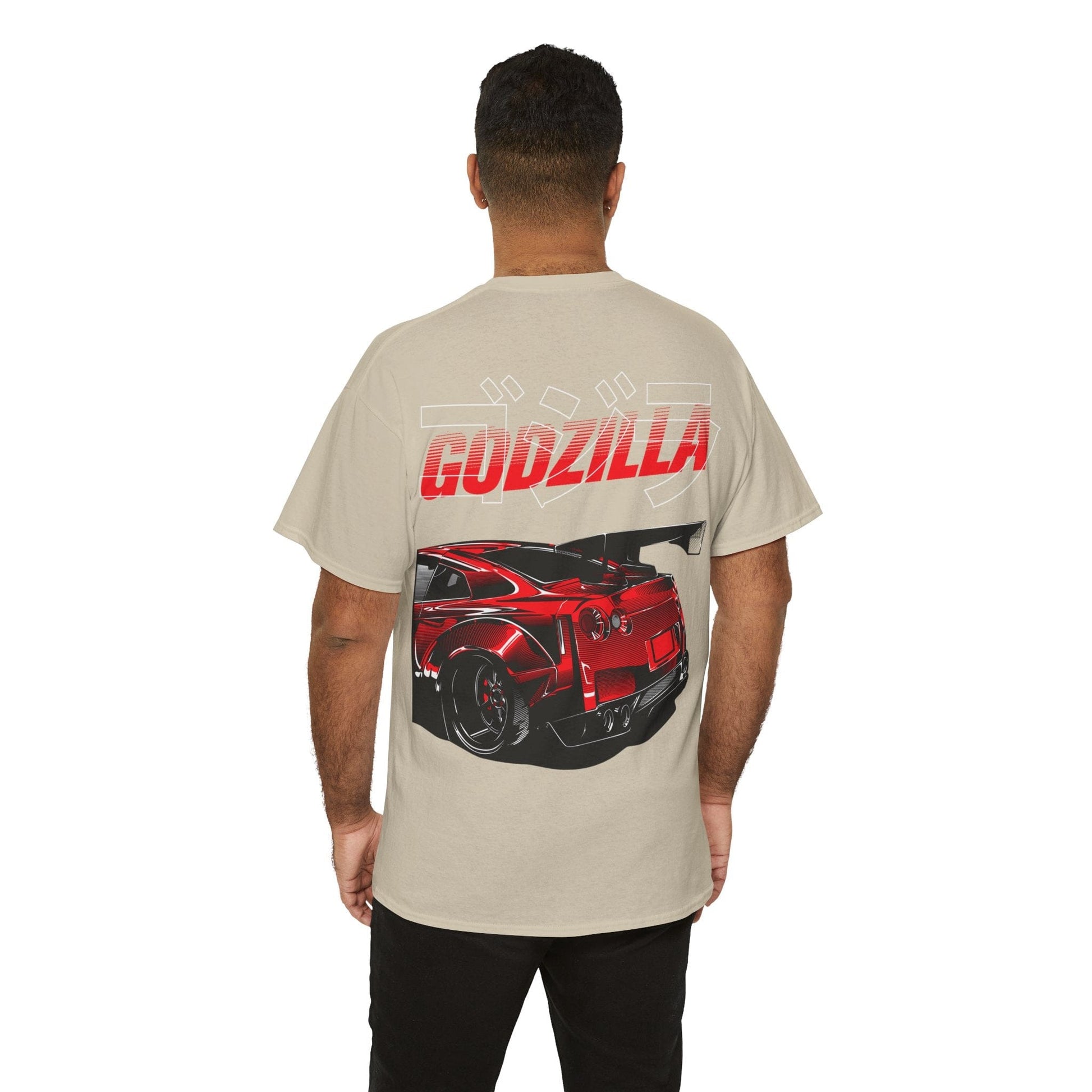 Godzilla R 35 Skyline TShirt Printify Graphic T-Shirt Australia -  Cool Graphic T-Shirts Online - 