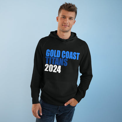 Gold Coast Titans 2024 Hoodie Graphic Tees Australia Black / XS Graphic T-Shirt Australia -  Cool Graphic T-Shirts Online -  Gold Coast Titans 2024 Hoodie | NRL hoodies Australia